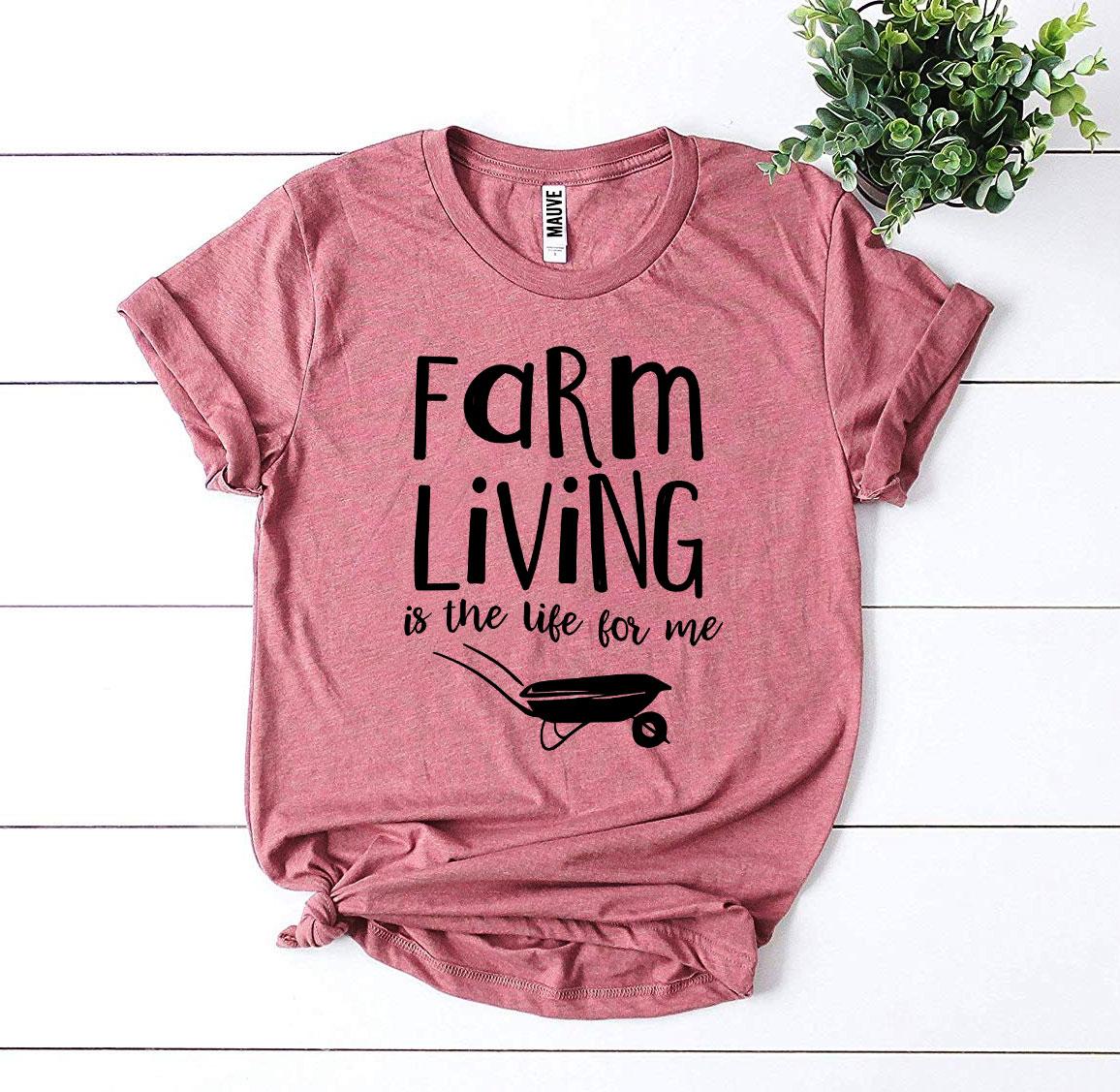 Farm Living Is The Life For Me T-shirt made of premium ring spun cotton with a soft feel and high-quality print.