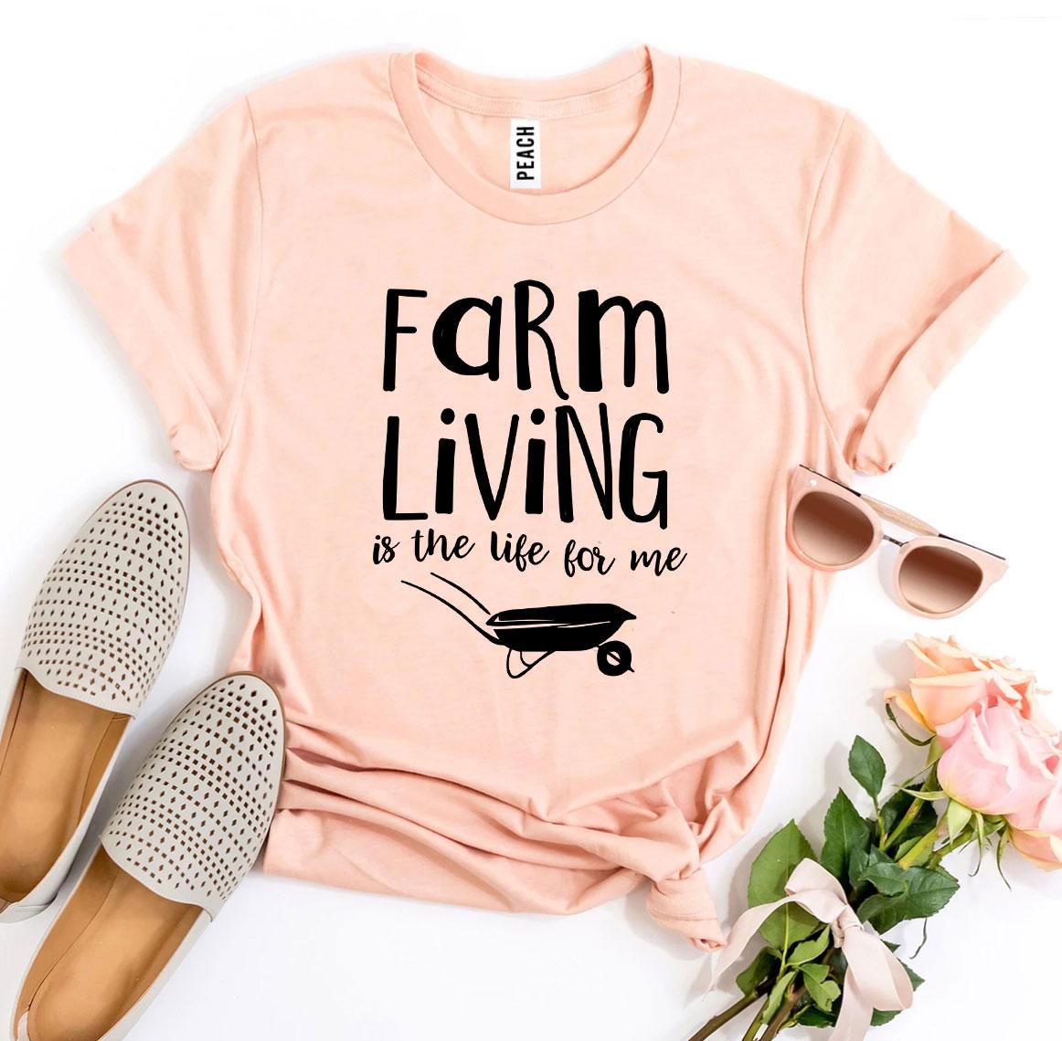 Farm Living Is The Life For Me T-shirt made of premium ring spun cotton with a soft feel and high-quality print.