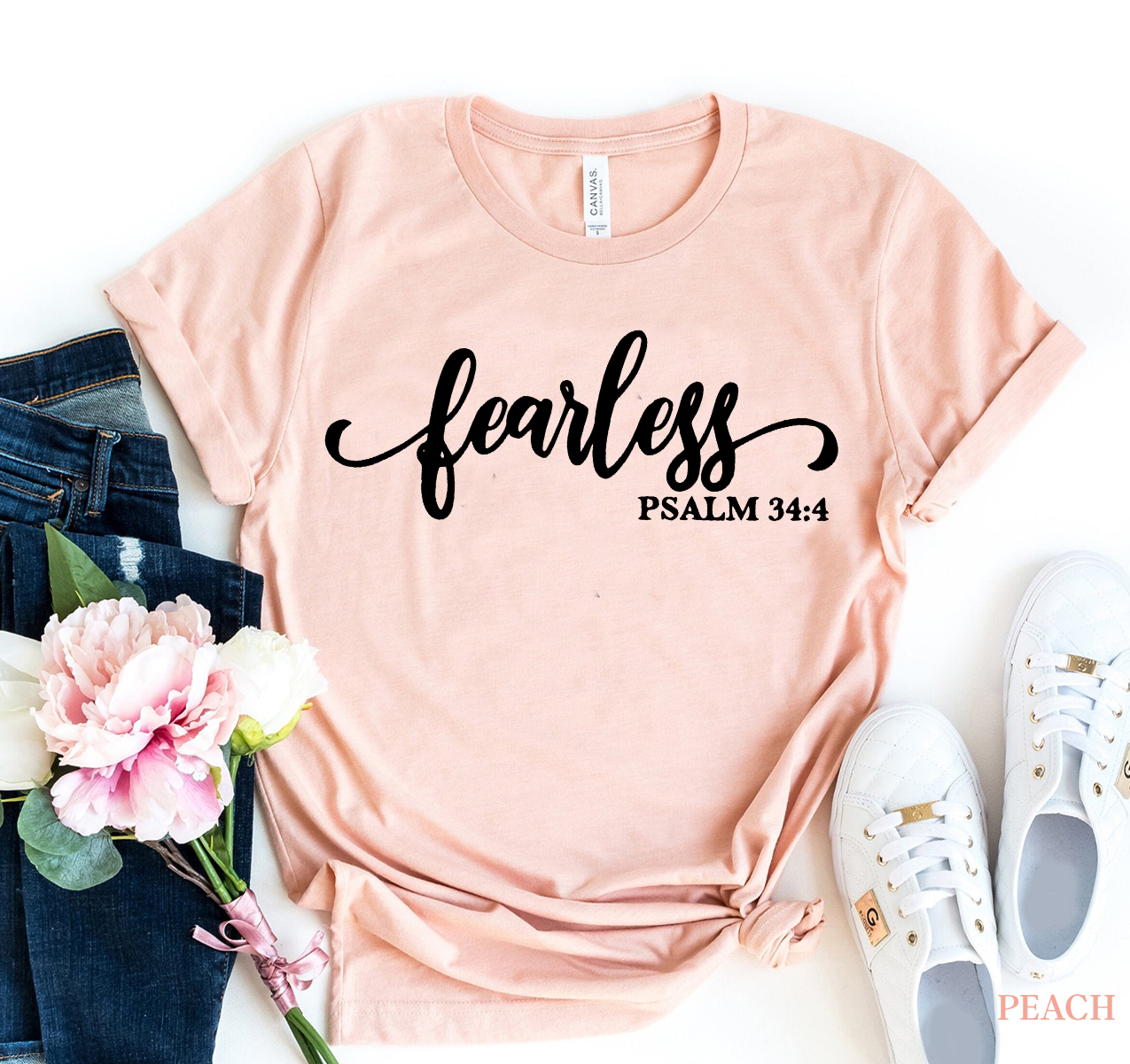 Fearless T-shirt made of premium ring spun cotton with a soft feel and high-quality flex print design.