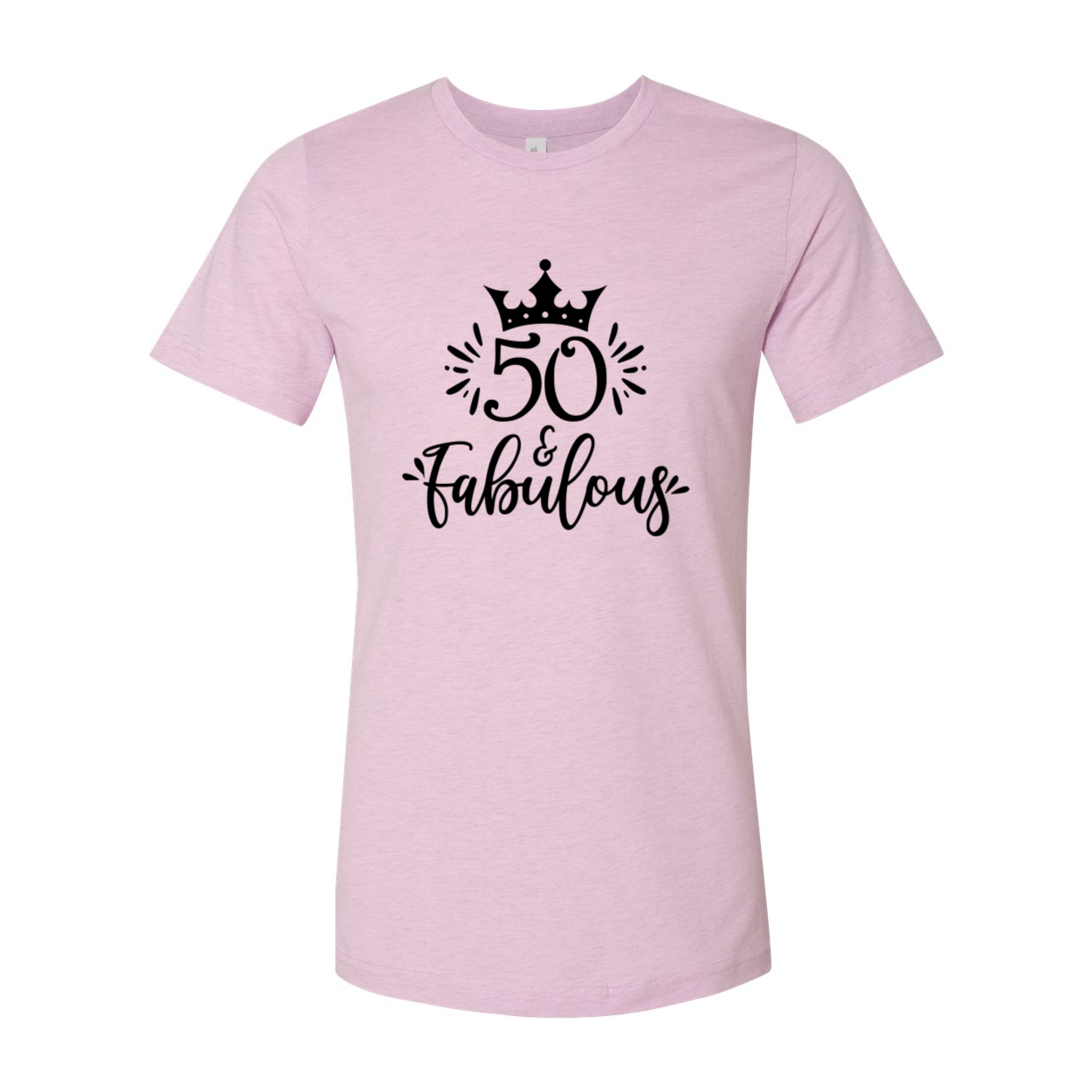 Fifty And Fabulous Shirt in various colors, showcasing its unisex design and soft fabric.