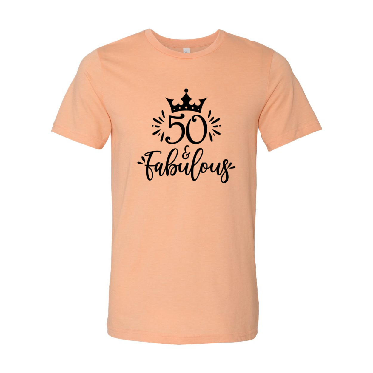 Fifty And Fabulous Shirt in various colors, showcasing its unisex design and soft fabric.