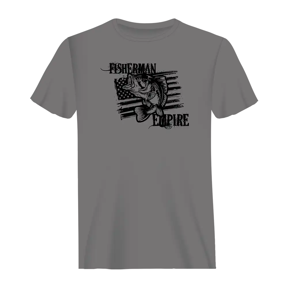 Fisherman Empire Man T-Shirt in solid color, showcasing its modern fit and soft fabric, perfect for casual wear.