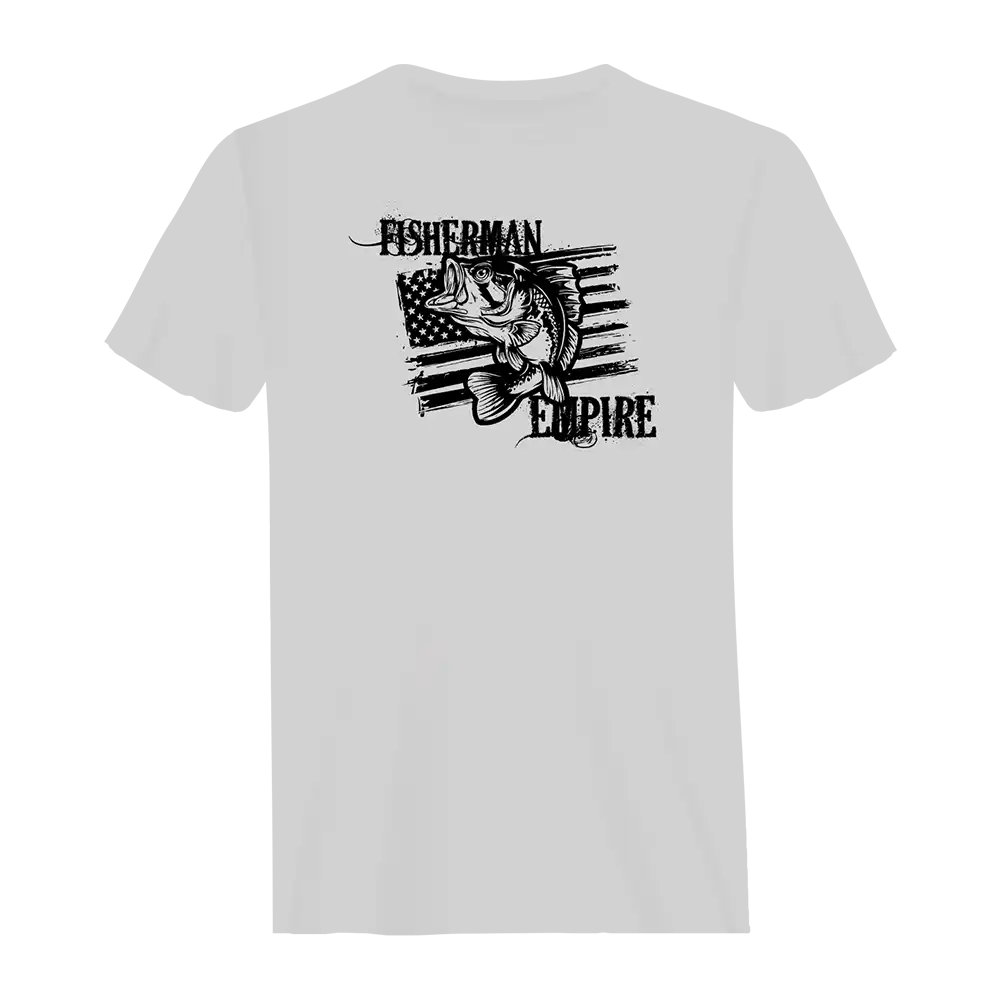 Fisherman Empire Man T-Shirt in solid color, showcasing its modern fit and soft fabric, perfect for casual wear.