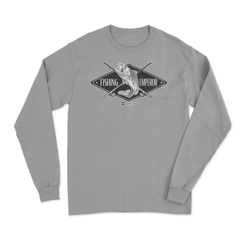 Fishing Emperor v2 Men Long Sleeve Shirt featuring a stylish design and comfortable fit, perfect for fishing and casual outings.