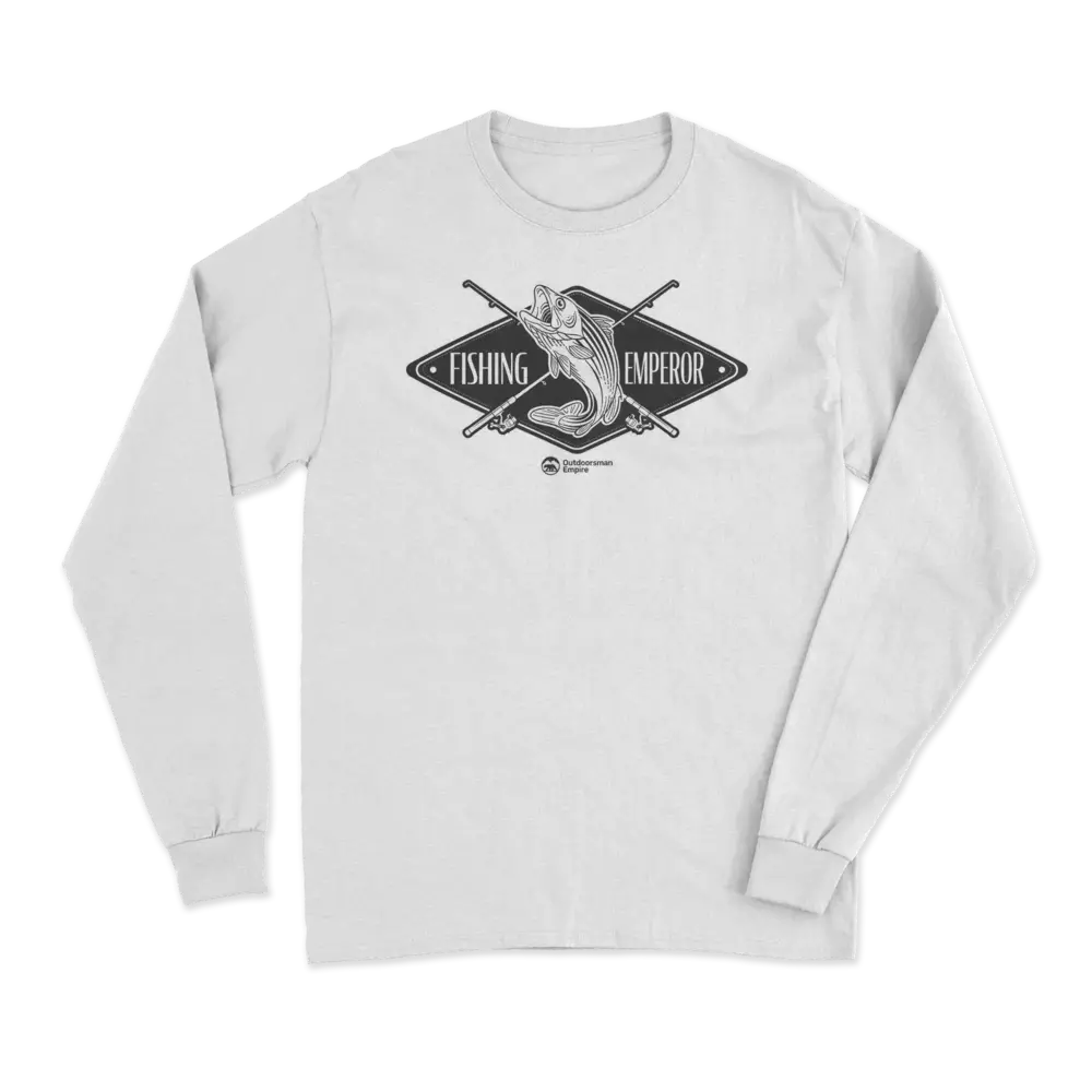 Fishing Emperor v2 Men Long Sleeve Shirt featuring a stylish design and comfortable fit, perfect for fishing and casual outings.