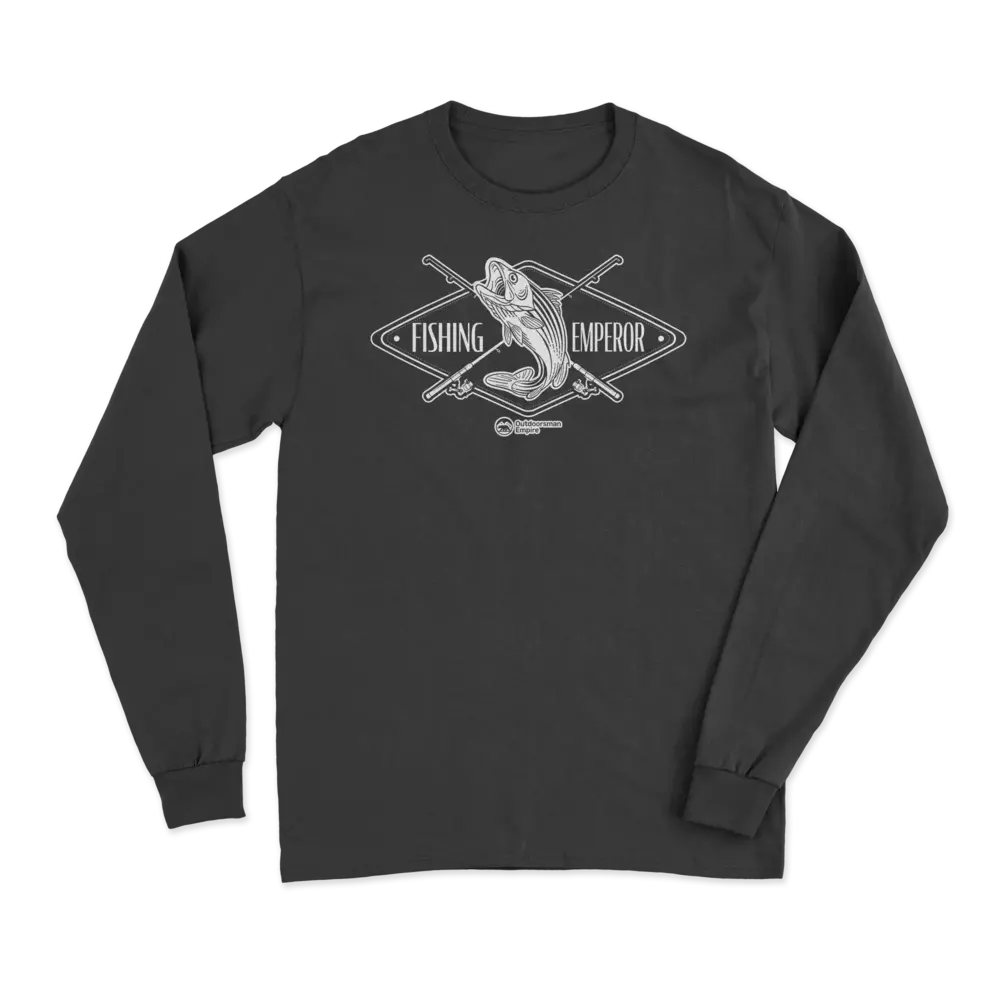 Fishing Emperor v2 Men Long Sleeve Shirt featuring a stylish design and comfortable fit, perfect for fishing and casual outings.