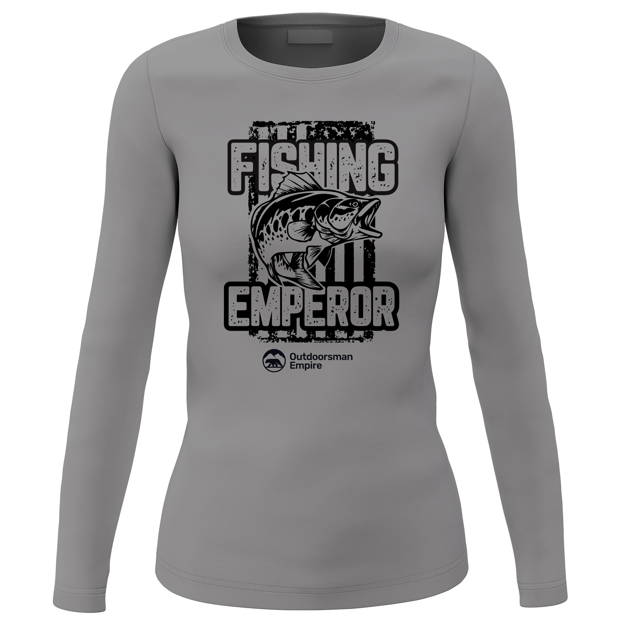 Fishing Emperor v4 Women Long Sleeve Shirt in a stylish design, showcasing its midweight fabric and semi-fitted silhouette.