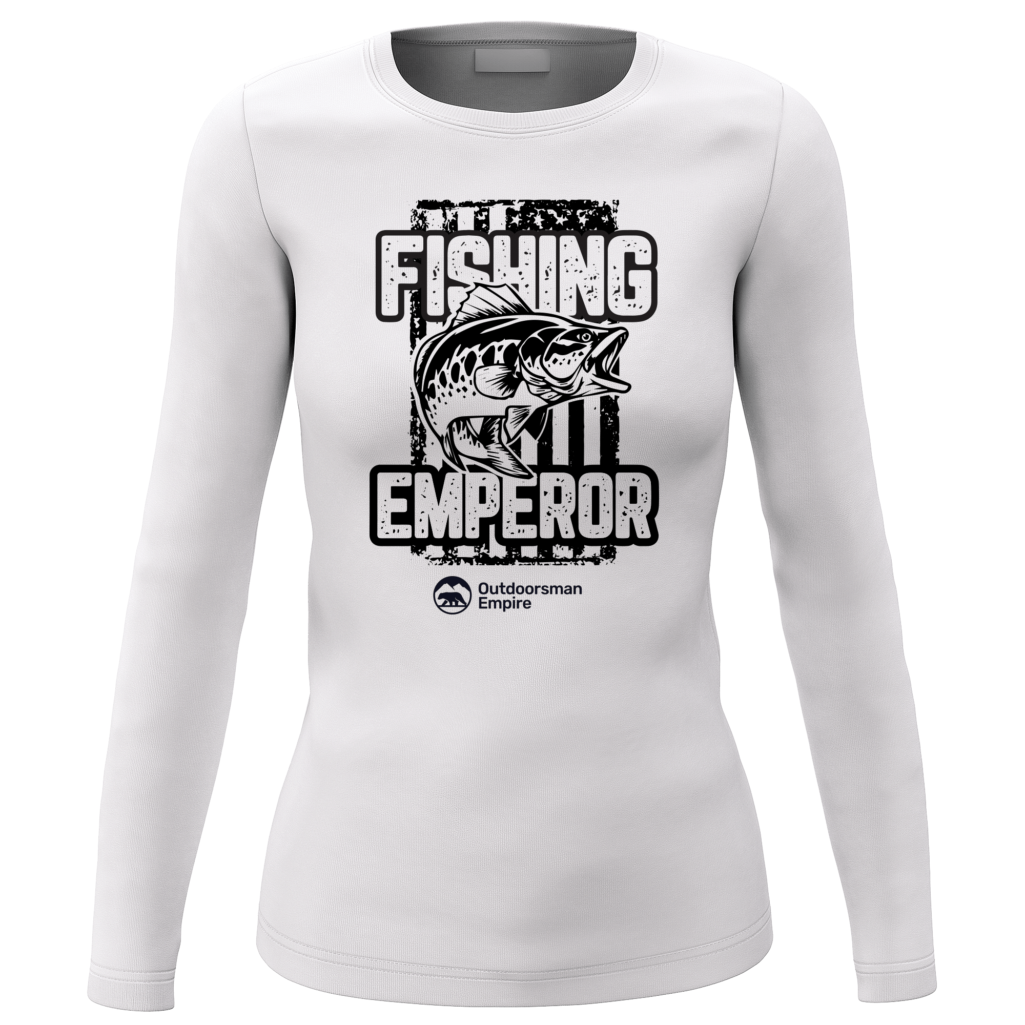 Fishing Emperor v4 Women Long Sleeve Shirt in a stylish design, showcasing its midweight fabric and semi-fitted silhouette.