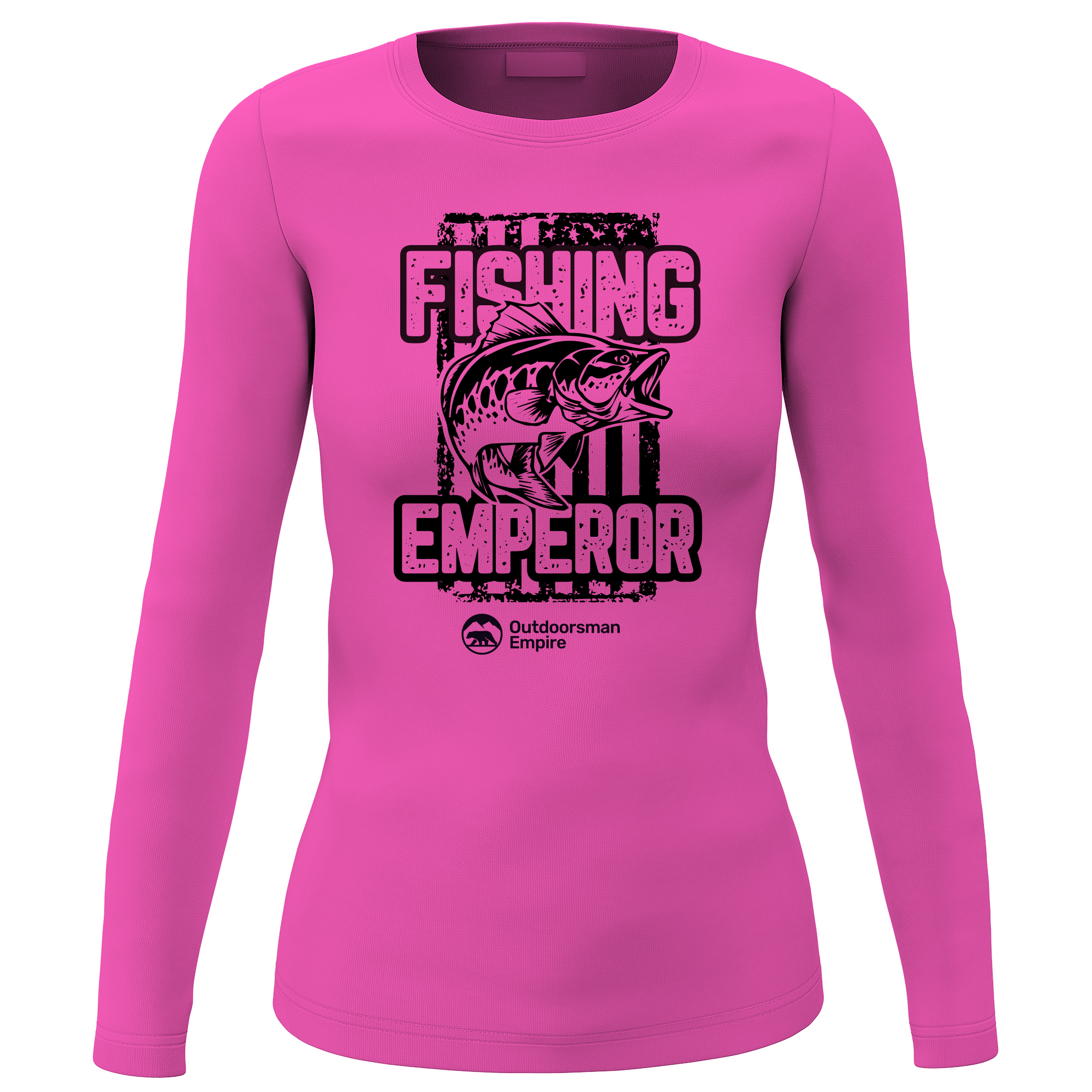 Fishing Emperor v4 Women Long Sleeve Shirt in a stylish design, showcasing its midweight fabric and semi-fitted silhouette.