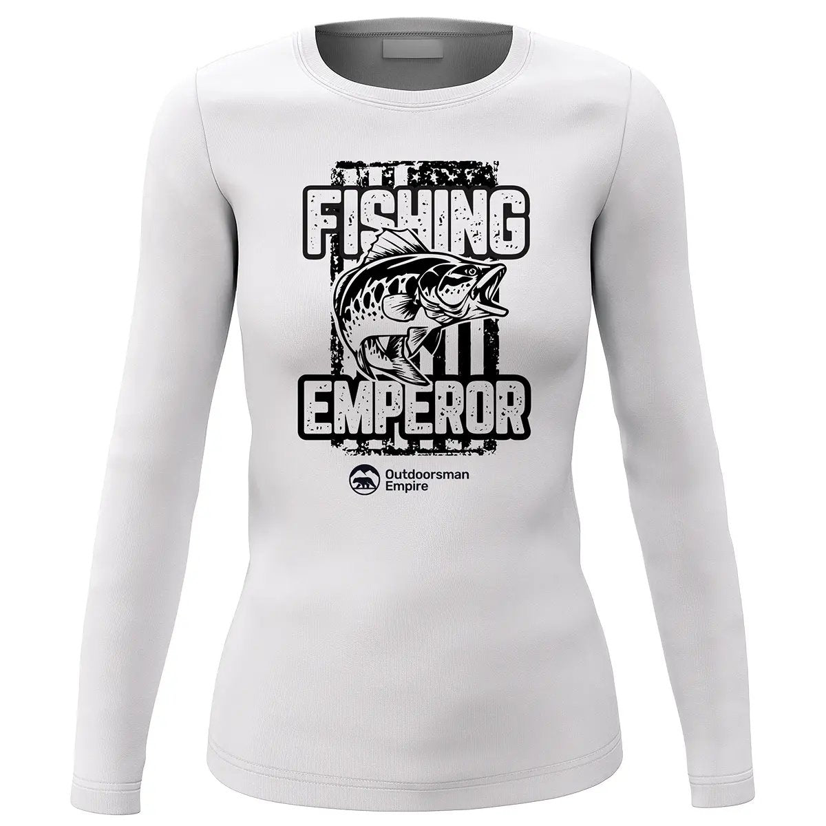 Fishing Emperor v4 Women Long Sleeve Shirt in a stylish design, showcasing its midweight fabric and semi-fitted silhouette.