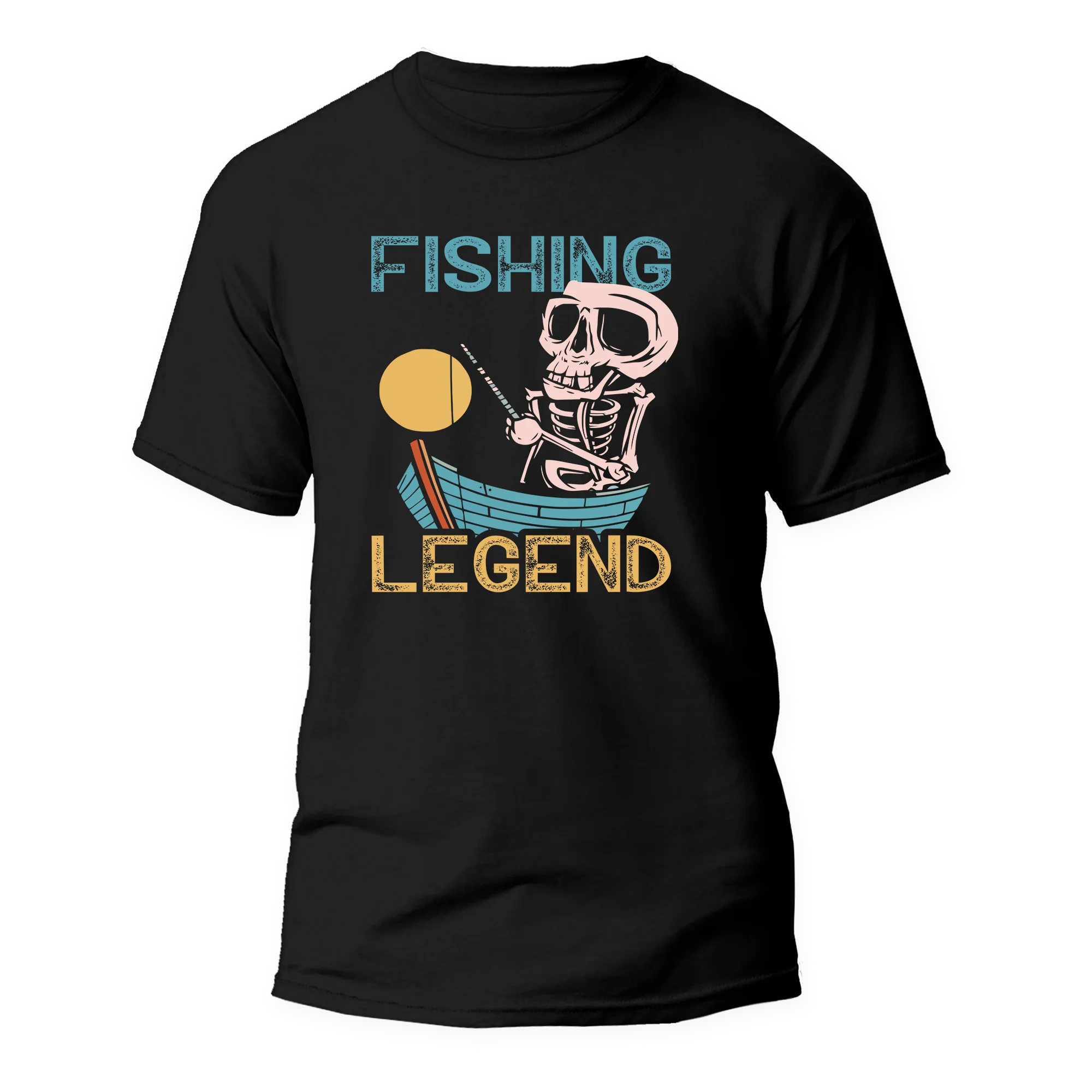 Fishing Legend Unisex T-Shirt featuring a stylish fishing design, made from soft ringspun cotton, perfect for outdoor enthusiasts.