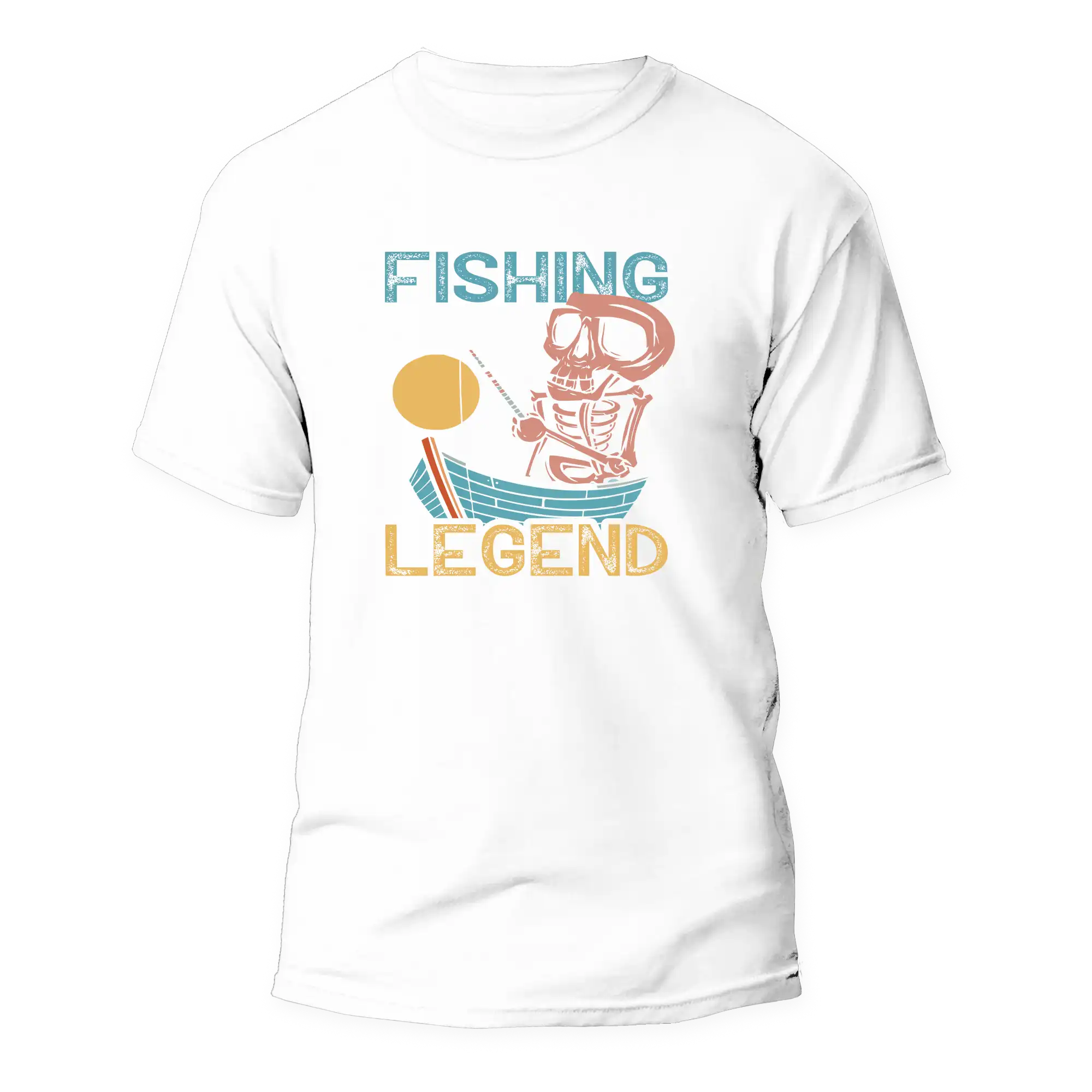 Fishing Legend Unisex T-Shirt featuring a stylish fishing design, made from soft ringspun cotton, perfect for outdoor enthusiasts.