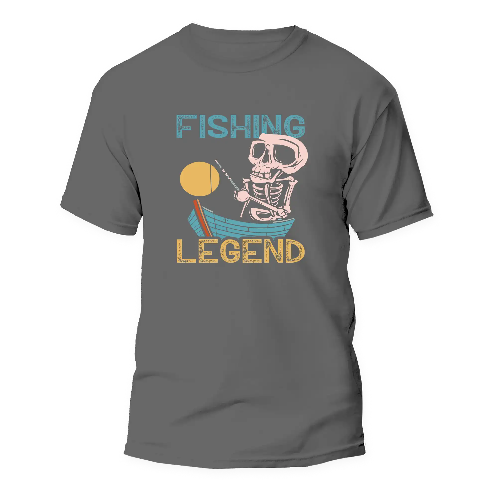 Fishing Legend Unisex T-Shirt featuring a stylish fishing design, made from soft ringspun cotton, perfect for outdoor enthusiasts.