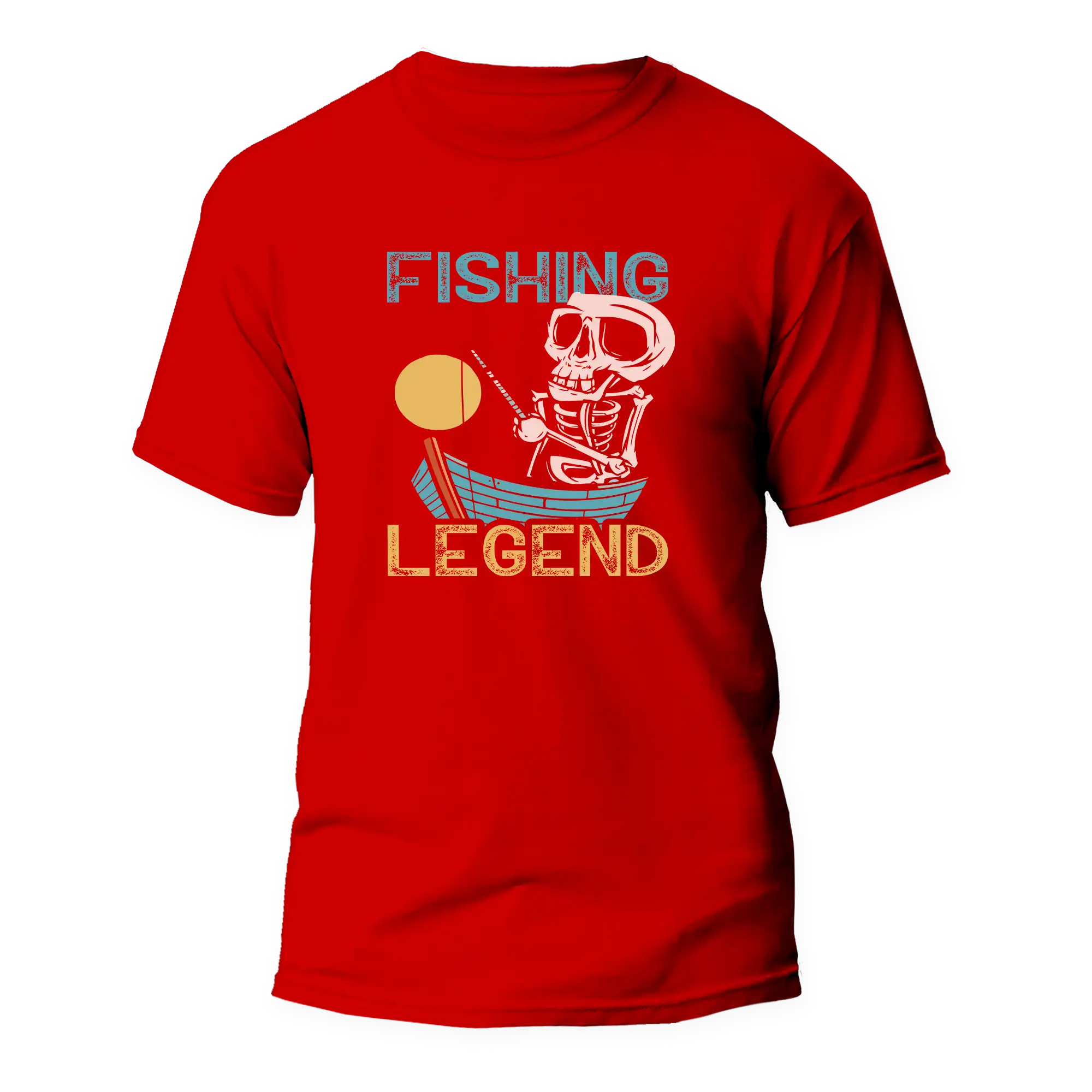 Fishing Legend Unisex T-Shirt featuring a stylish fishing design, made from soft ringspun cotton, perfect for outdoor enthusiasts.