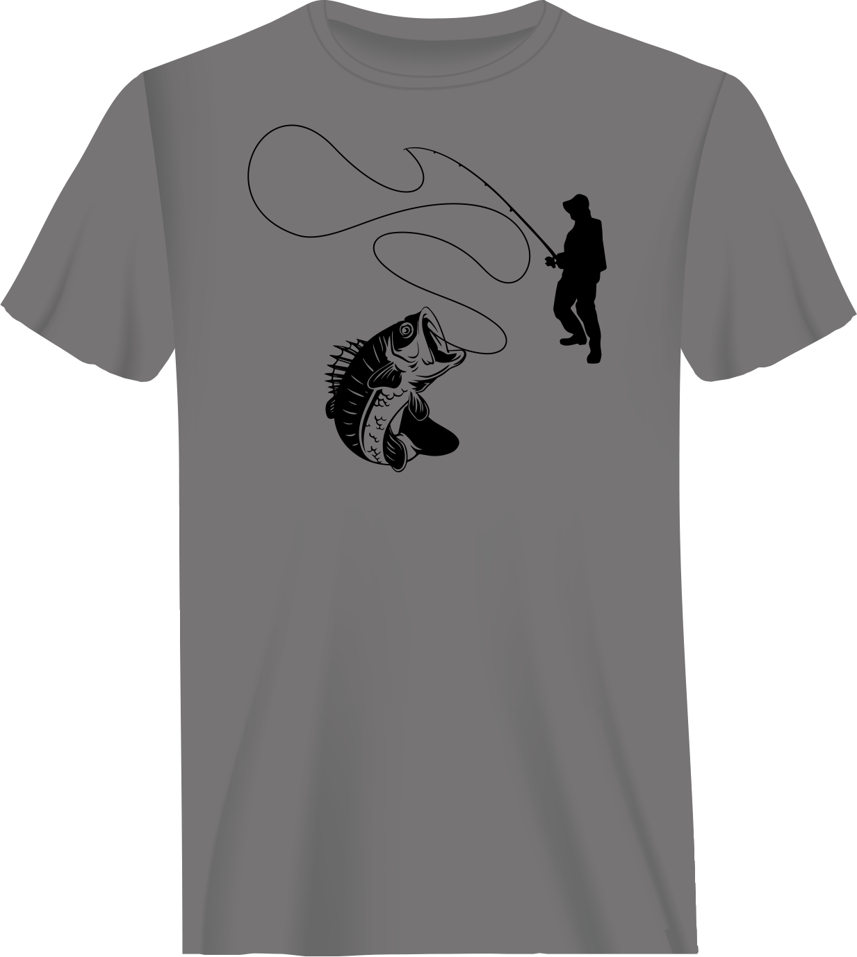 Fishing Lines Man T-Shirt featuring a comfortable fit and stylish design, perfect for fishing enthusiasts.