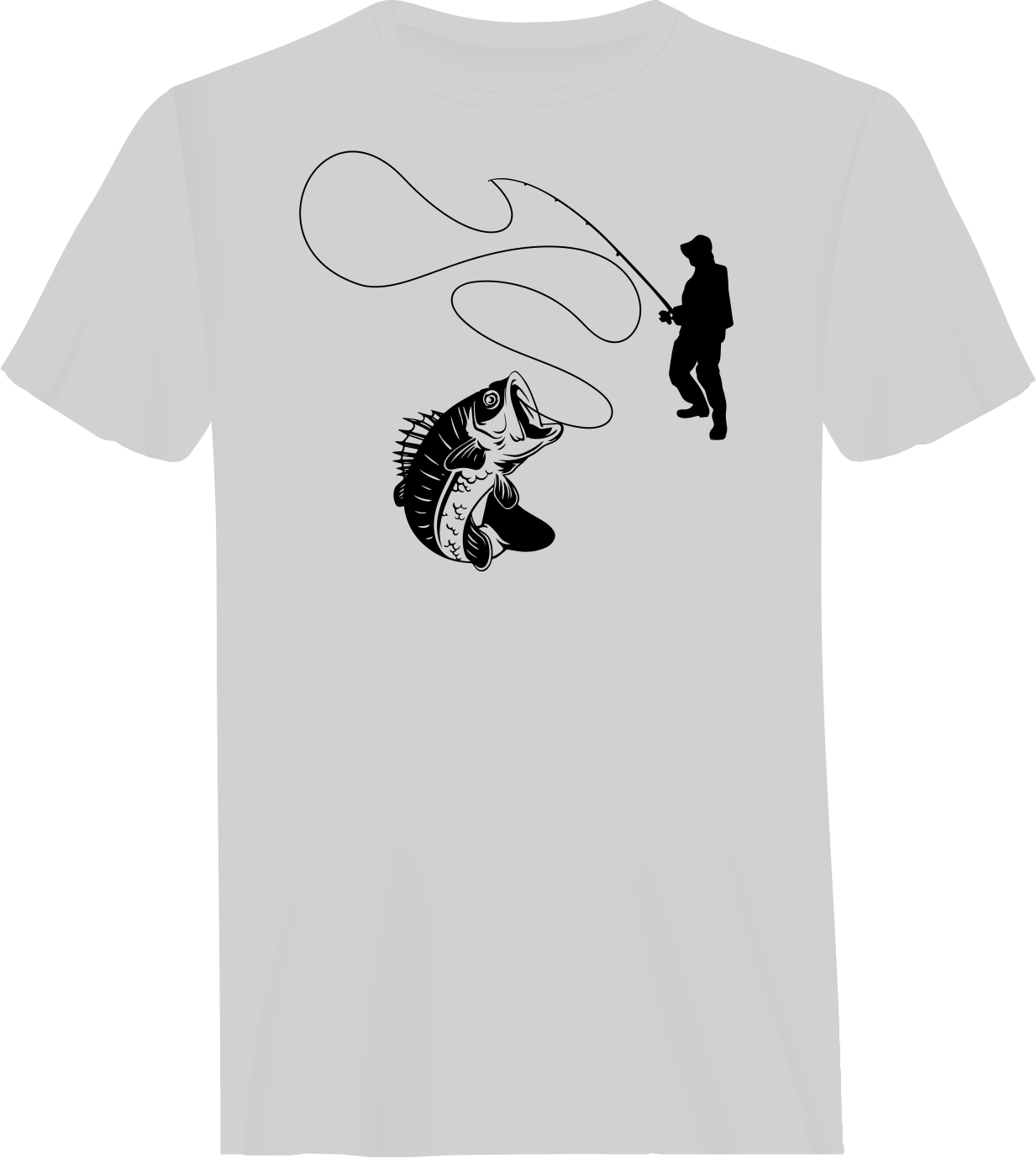 Fishing Lines Man T-Shirt featuring a comfortable fit and stylish design, perfect for fishing enthusiasts.