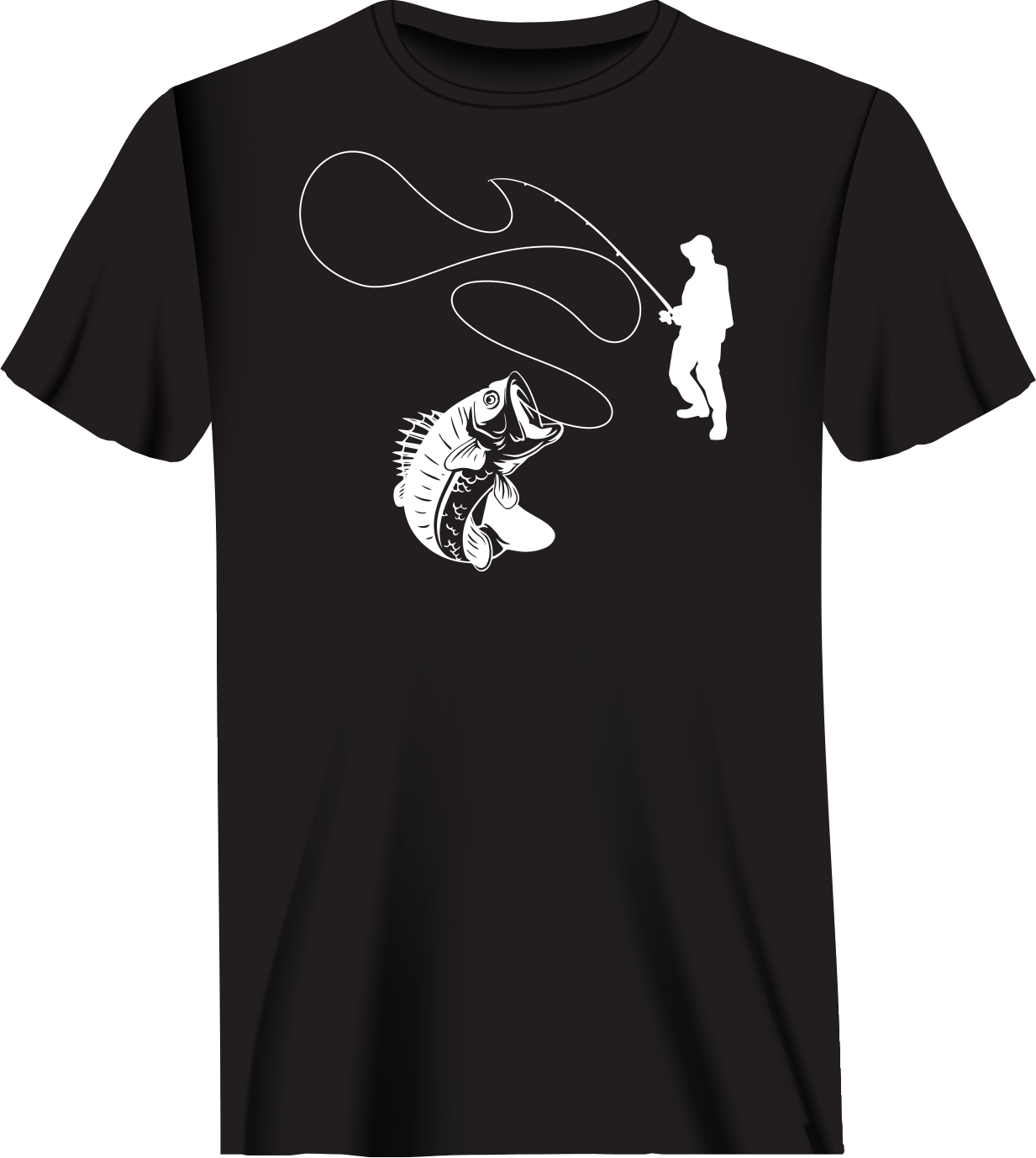 Fishing Lines Man T-Shirt featuring a comfortable fit and stylish design, perfect for fishing enthusiasts.