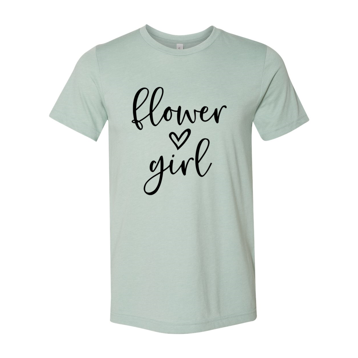 A stylish unisex Flower Girl Shirt made from soft ring spun cotton, available in multiple colors and sizes.