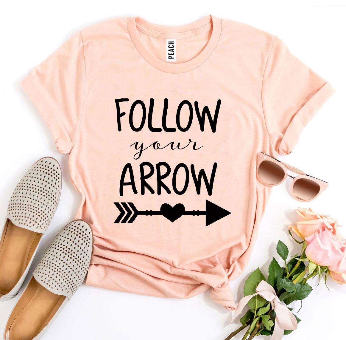 Follow Your Arrow T-shirt made from premium ring spun cotton with a soft feel and high-quality flex print design.