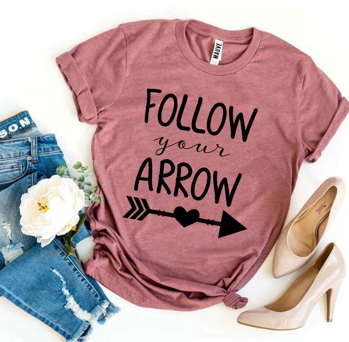 Follow Your Arrow T-shirt made from premium ring spun cotton with a soft feel and high-quality flex print design.