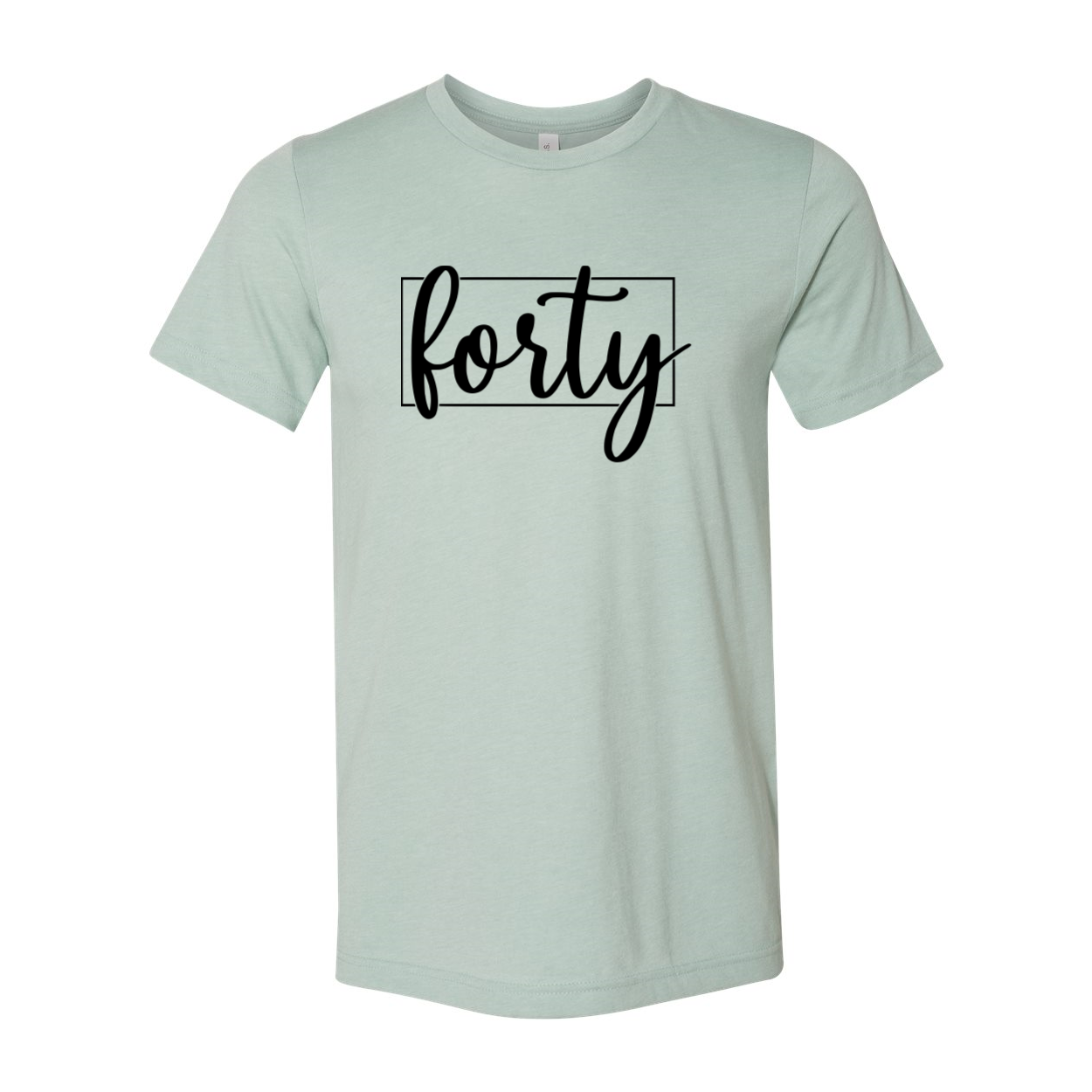 A stylish unisex Forty Shirt made from soft ring spun cotton, available in multiple colors and sizes.