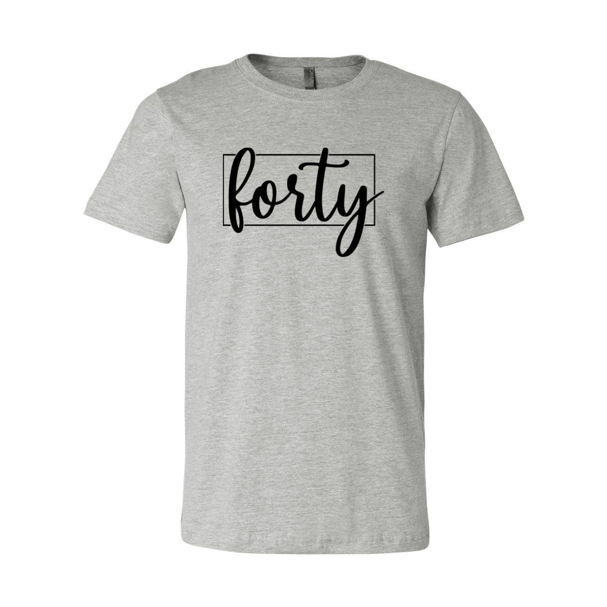 A stylish unisex Forty Shirt made from soft ring spun cotton, available in multiple colors and sizes.