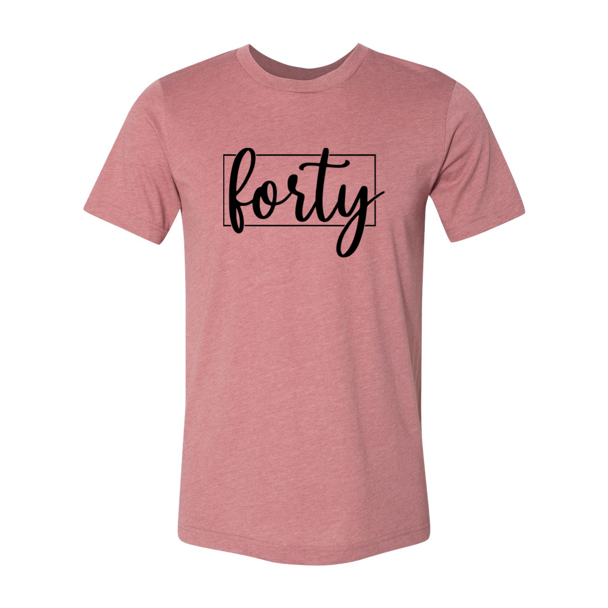 A stylish unisex Forty Shirt made from soft ring spun cotton, available in multiple colors and sizes.