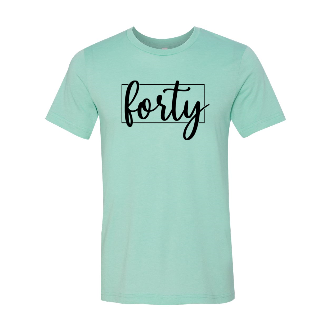 A stylish unisex Forty Shirt made from soft ring spun cotton, available in multiple colors and sizes.