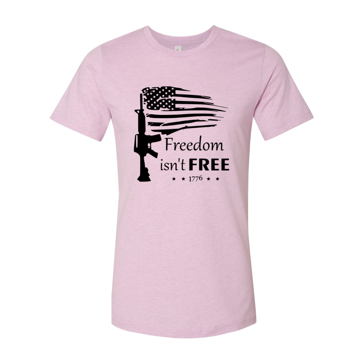 A unisex Freedom Isn't Free Shirt displayed in multiple colors, showcasing its comfortable fabric and stylish design.