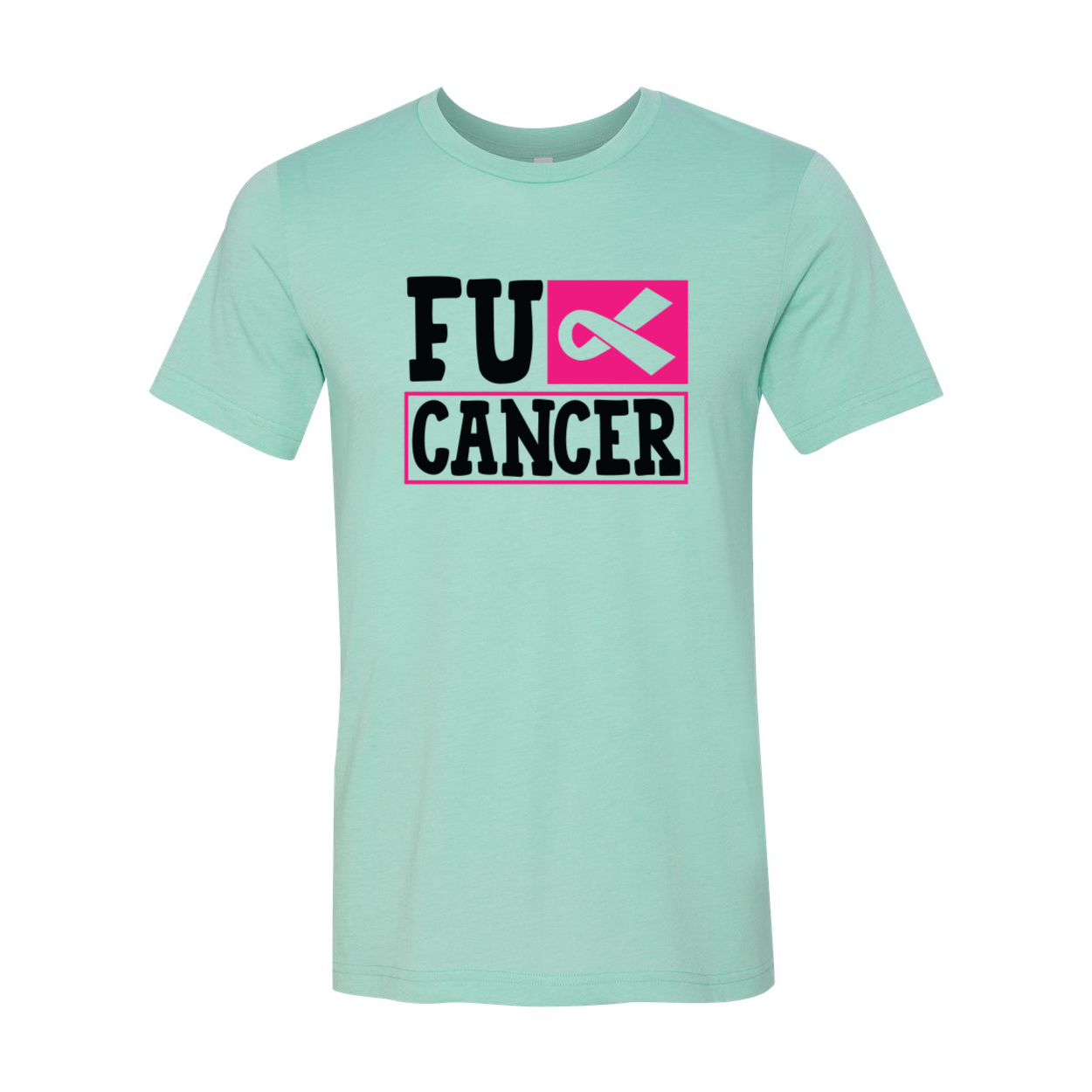 A unisex Fuck Cancer Shirt made from soft ring spun cotton, featuring a bold print and available in multiple colors.