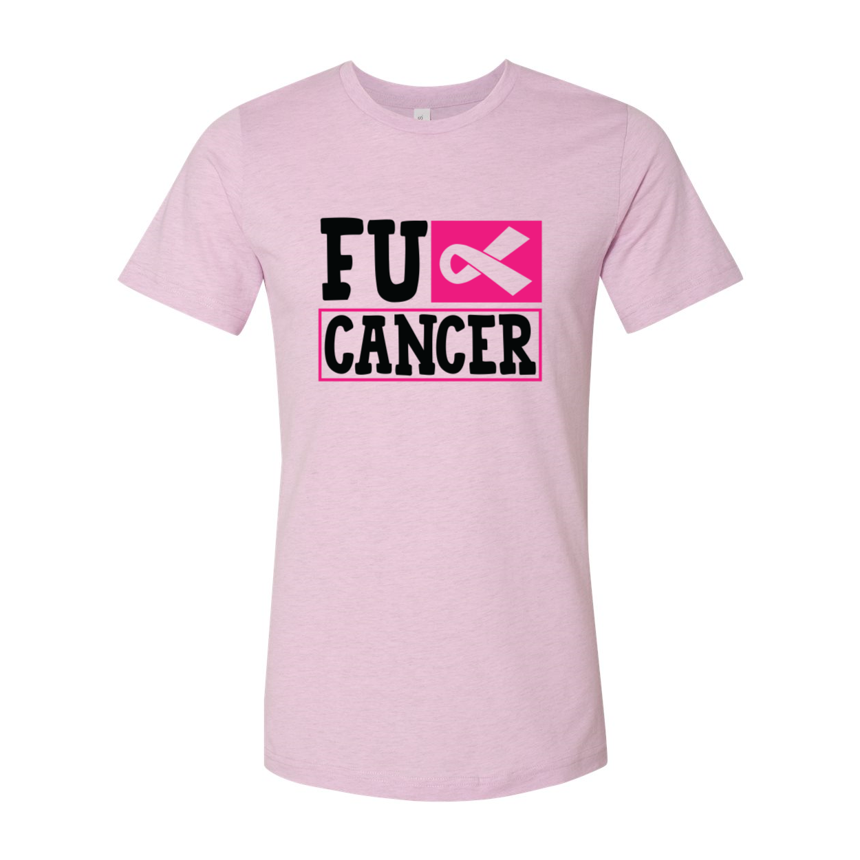 A unisex Fuck Cancer Shirt made from soft ring spun cotton, featuring a bold print and available in multiple colors.