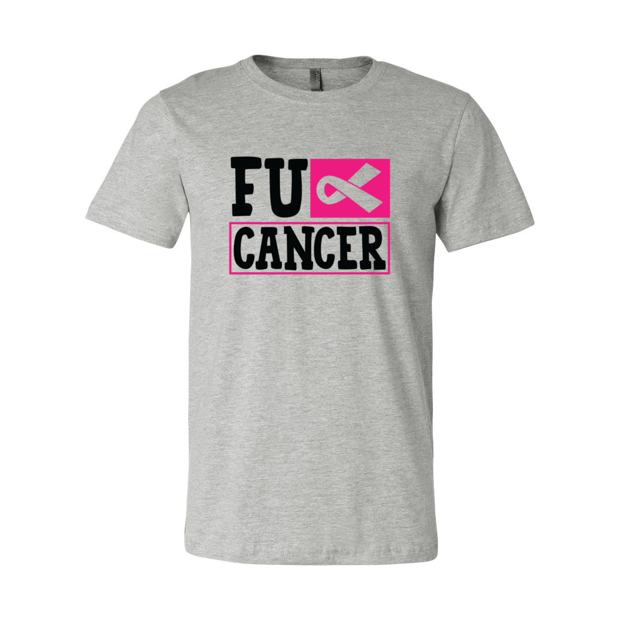 A unisex Fuck Cancer Shirt made from soft ring spun cotton, featuring a bold print and available in multiple colors.