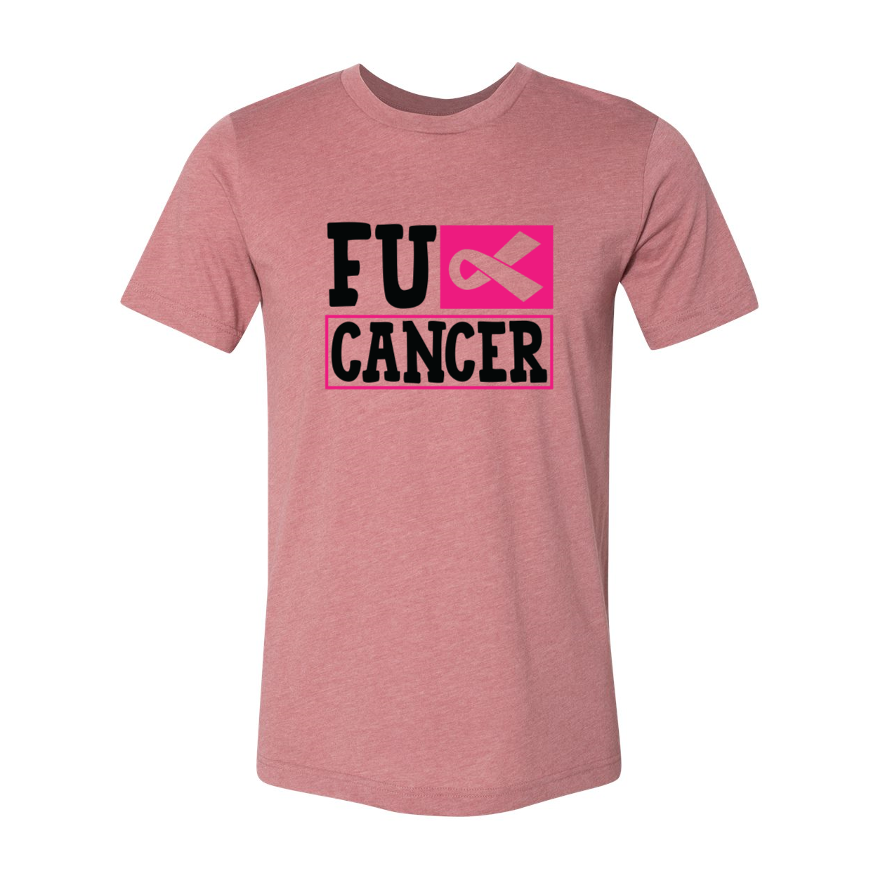 A unisex Fuck Cancer Shirt made from soft ring spun cotton, featuring a bold print and available in multiple colors.