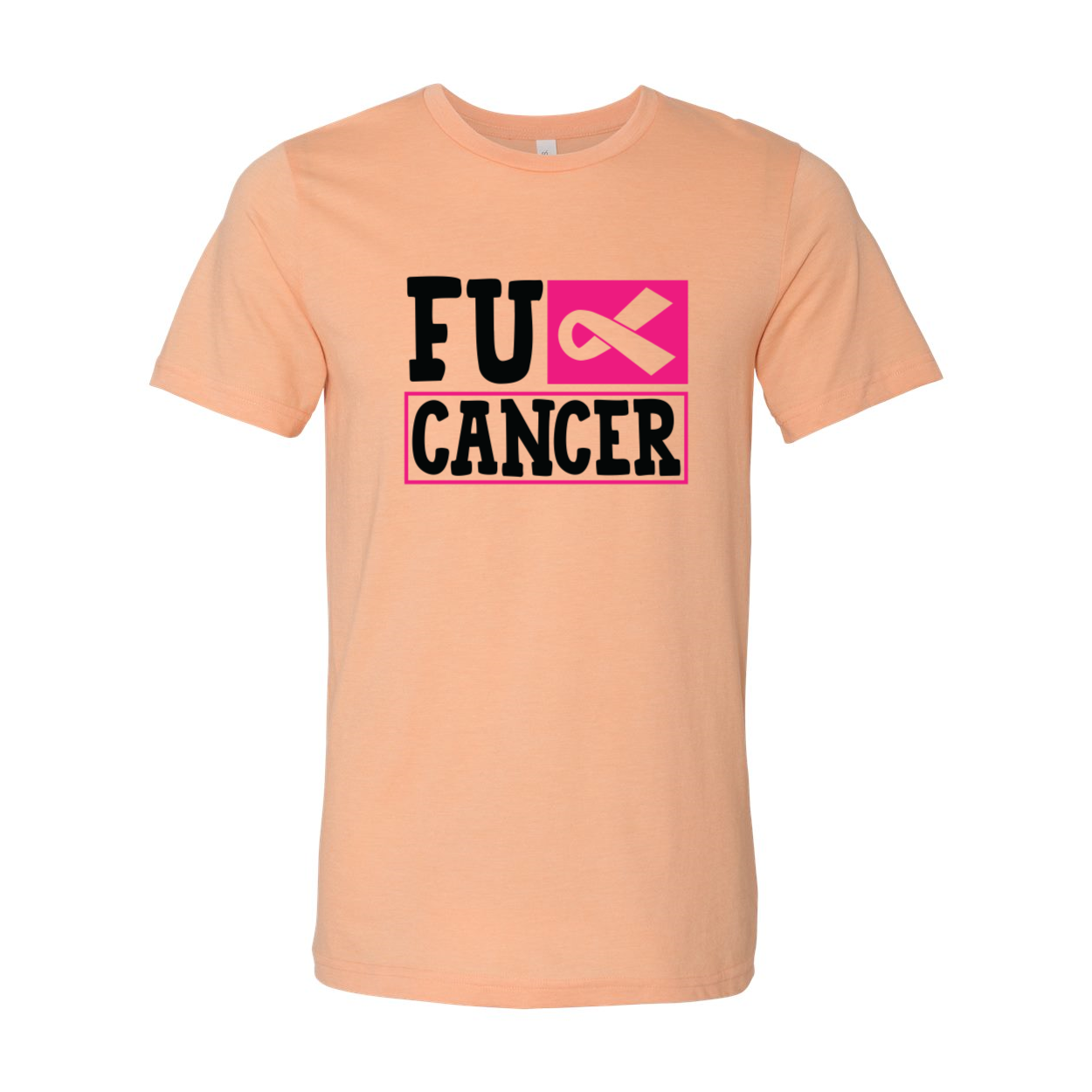 A unisex Fuck Cancer Shirt made from soft ring spun cotton, featuring a bold print and available in multiple colors.