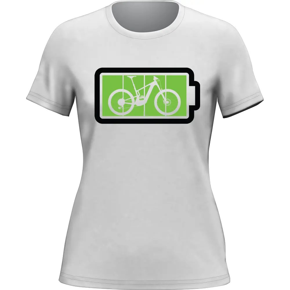 Full Charge T-Shirt for Women in various colors, showcasing its soft fabric and cap sleeve design.