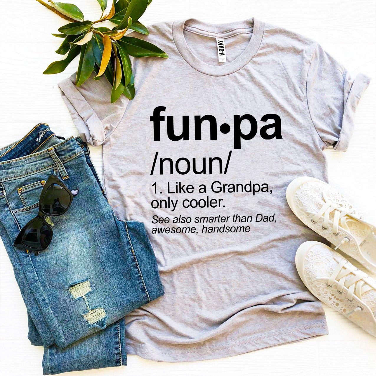 Funpa T-shirt made of premium ring spun cotton, featuring a soft textile flex print design, available in various sizes.