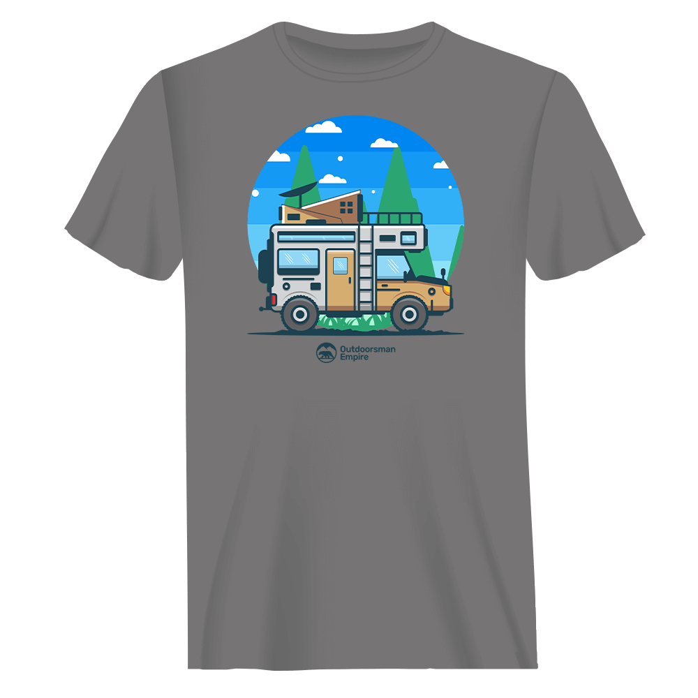 A soft and lightweight Funny Camping T-Shirt for Men, showcasing a humorous design perfect for outdoor enthusiasts.