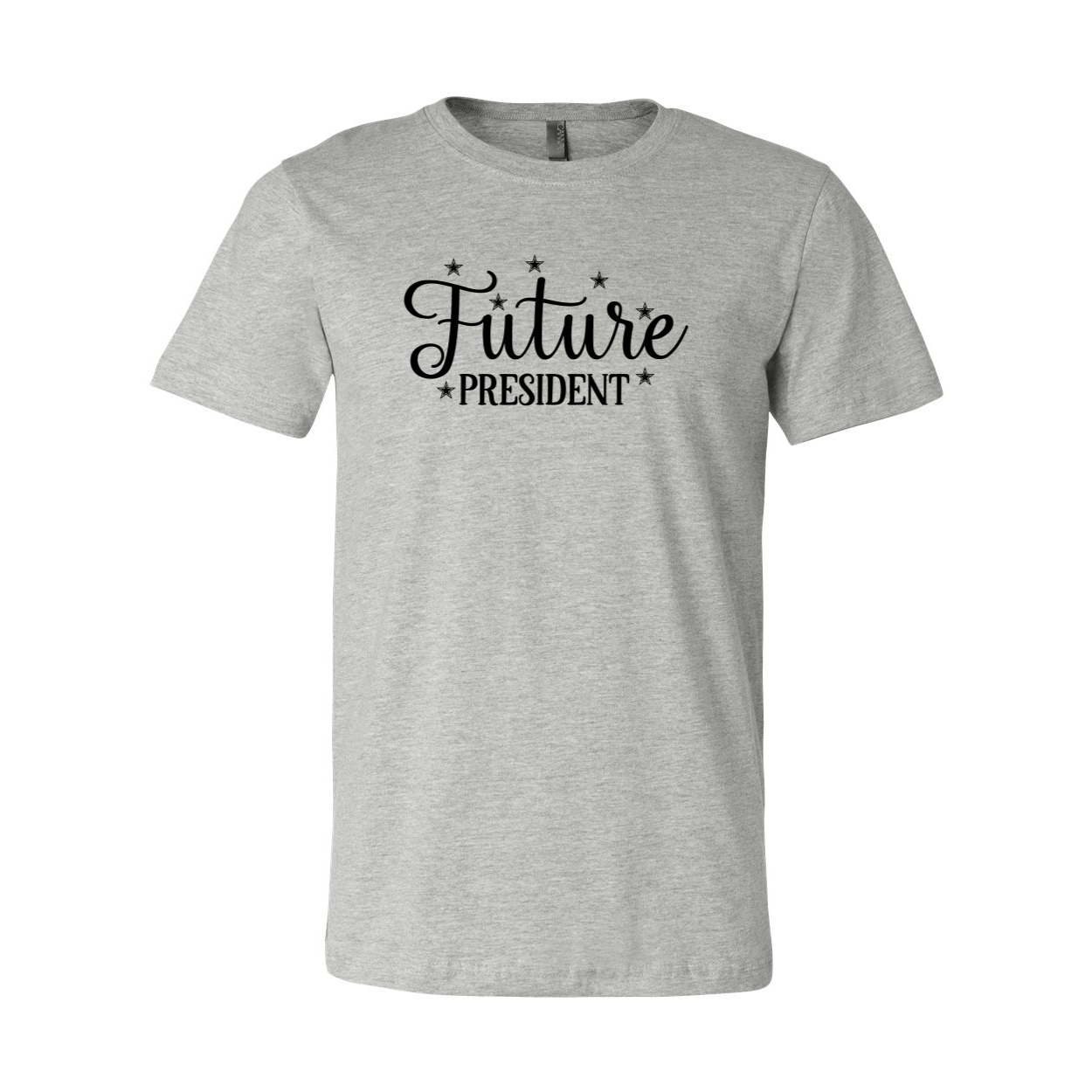 Future President Unisex T-shirt in various colors, showcasing its soft fabric and stylish design.