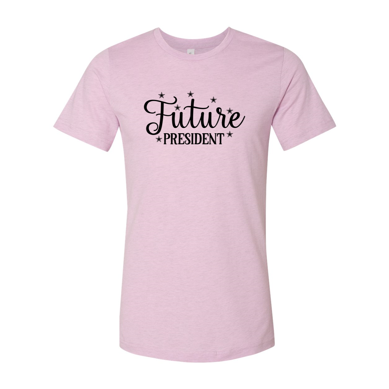 Future President Unisex T-shirt in various colors, showcasing its soft fabric and stylish design.