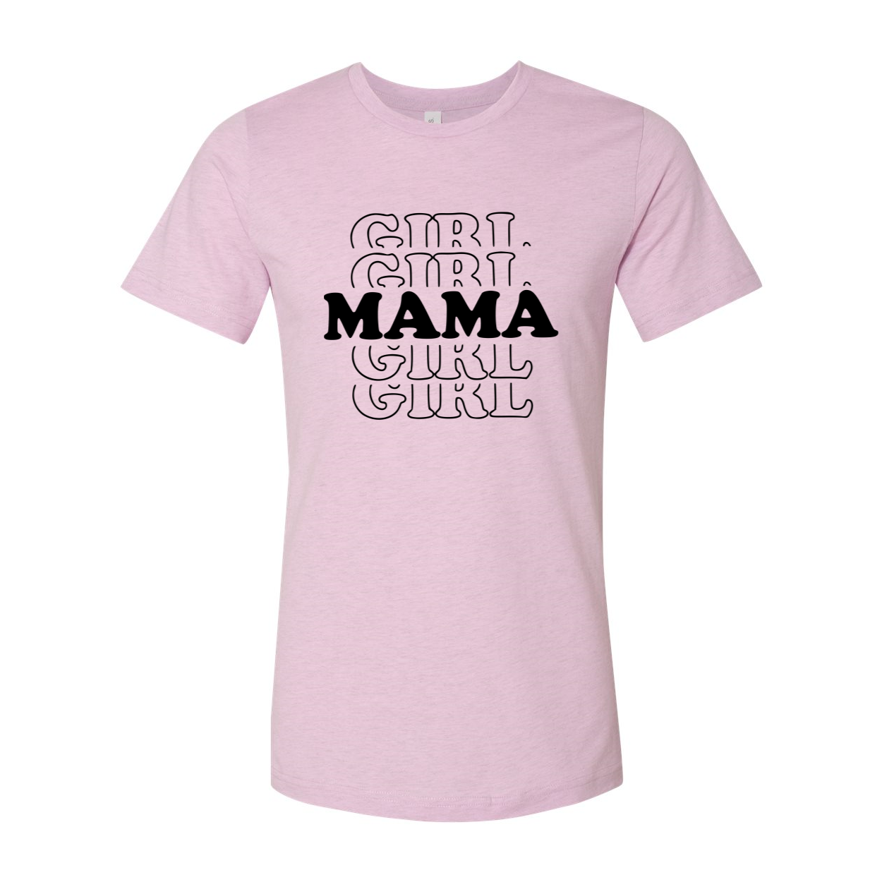 A stylish unisex Girl Mama Shirt made from soft ring spun cotton, featuring a classic crew neck and available in multiple colors.