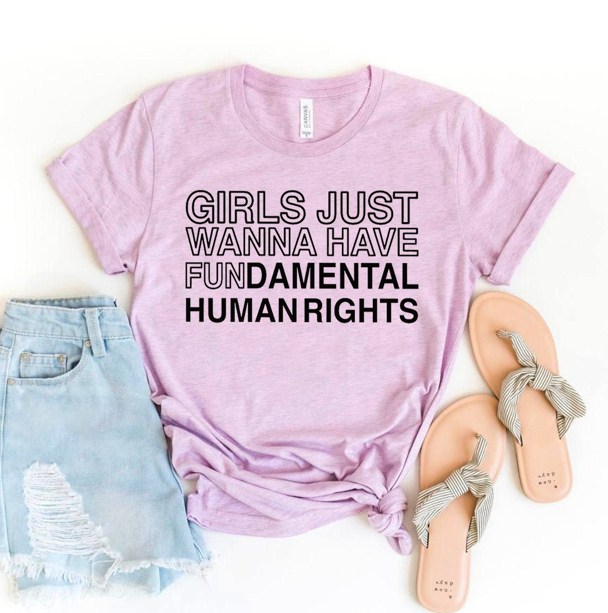 Girls Just Wanna Have Fun T-shirt made of premium ring spun cotton with vibrant print design.