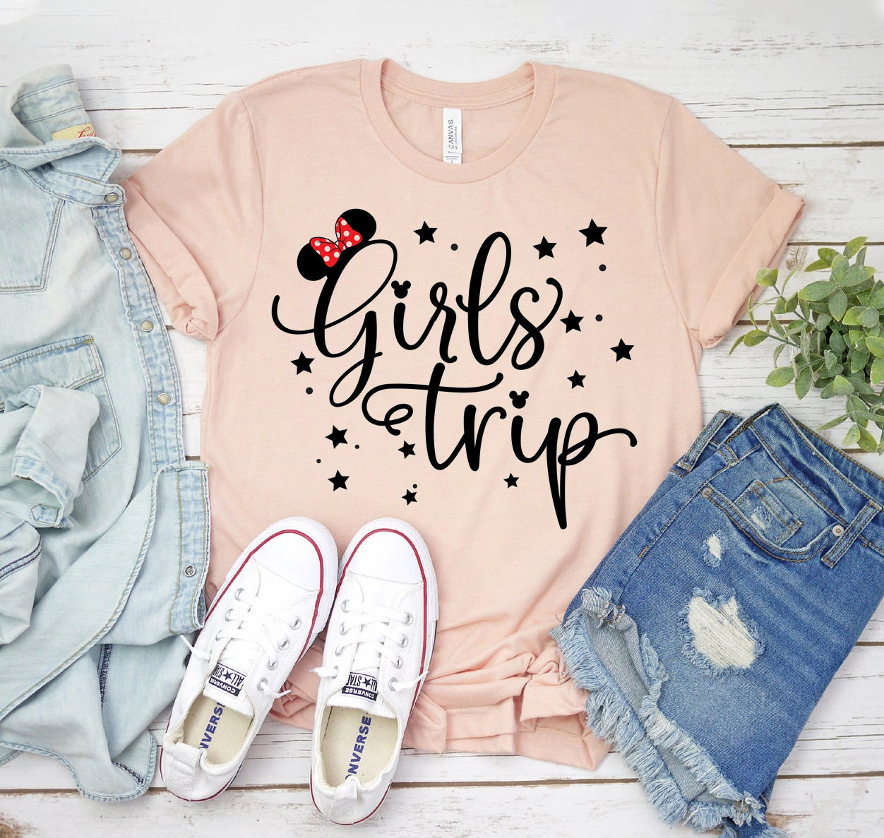 Girls Trip T-shirt featuring a classic unisex design made from soft airlume cotton, perfect for group outings.