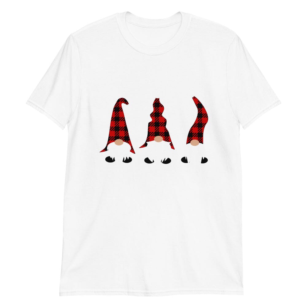 Gnome Christmas Tee featuring a festive gnome design, perfect for holiday celebrations.