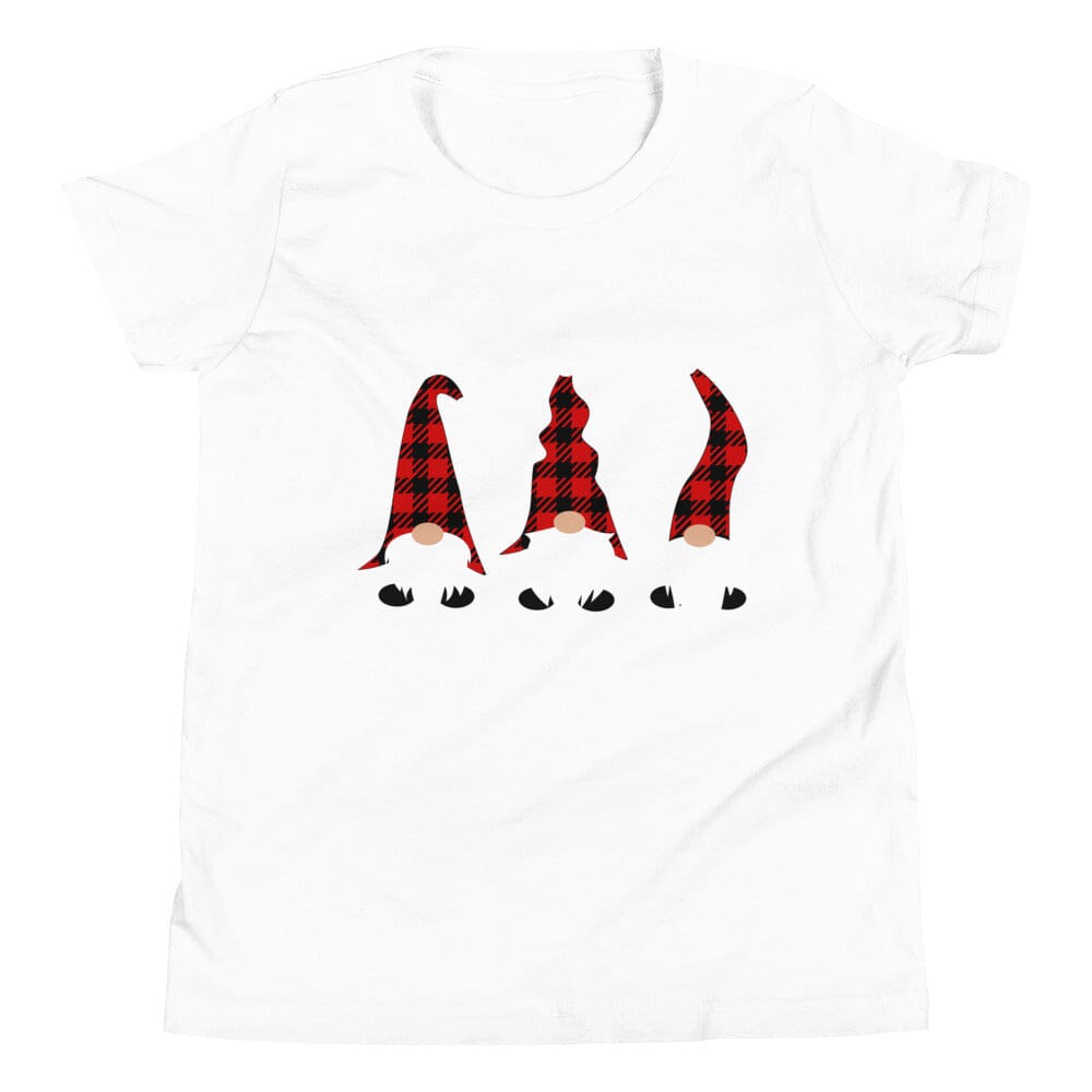 Gnome Christmas Tee featuring a festive gnome design, perfect for holiday celebrations.