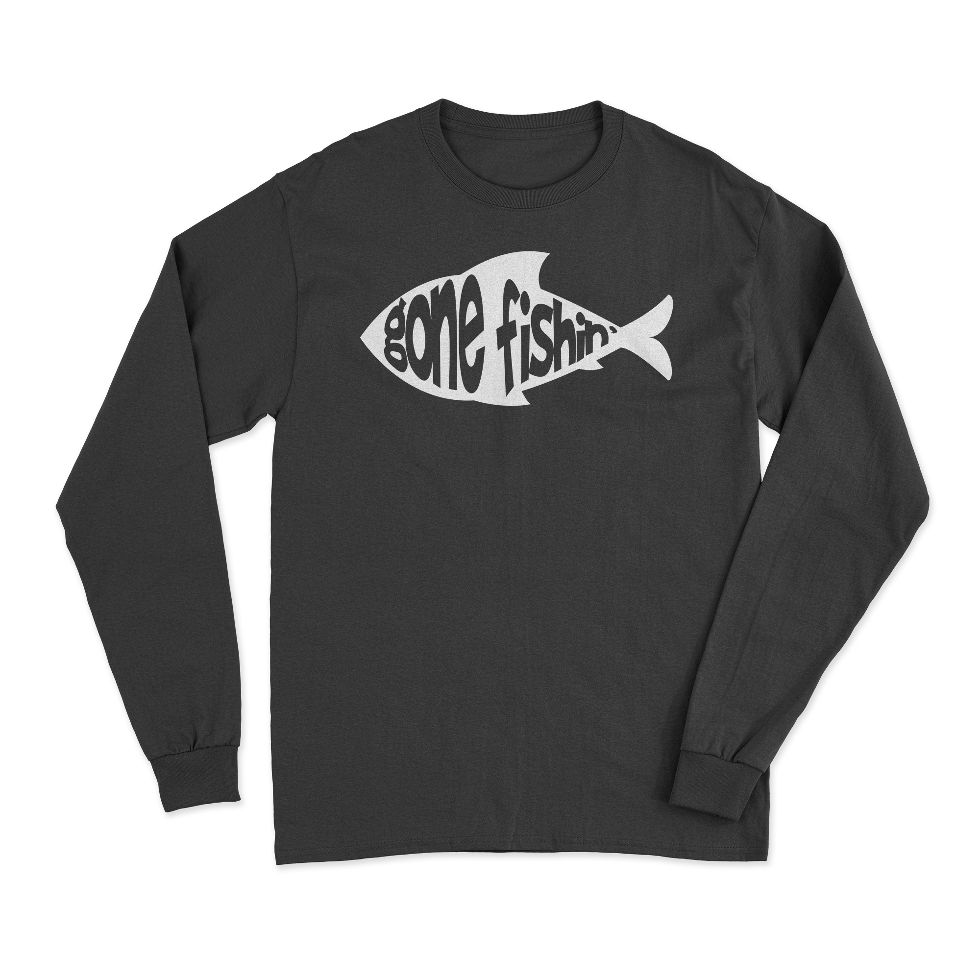 Gone Fishing v3 Men Long Sleeve Shirt featuring unique all-over print and soft brushed fleece interior.