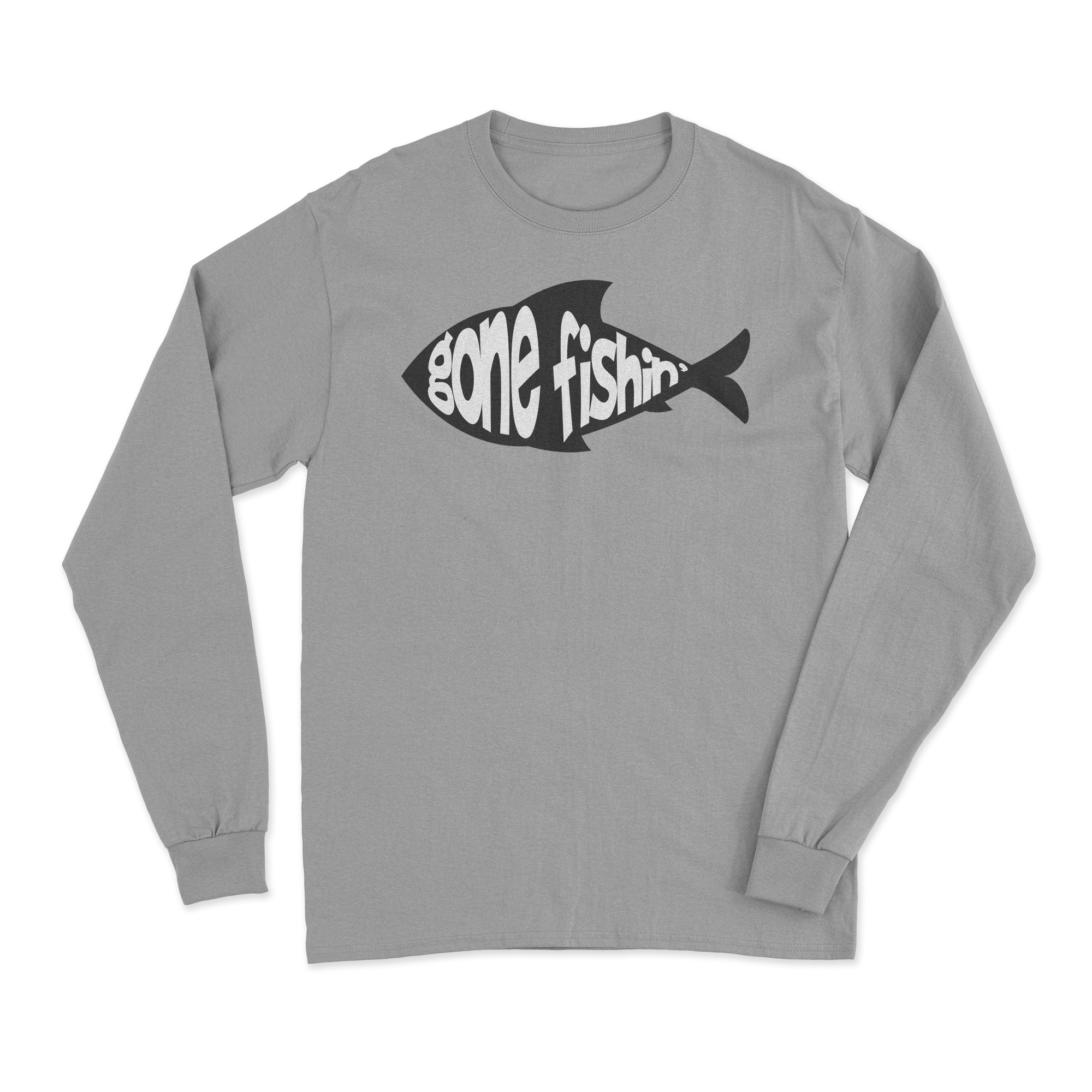 Gone Fishing v3 Men Long Sleeve Shirt featuring unique all-over print and soft brushed fleece interior.