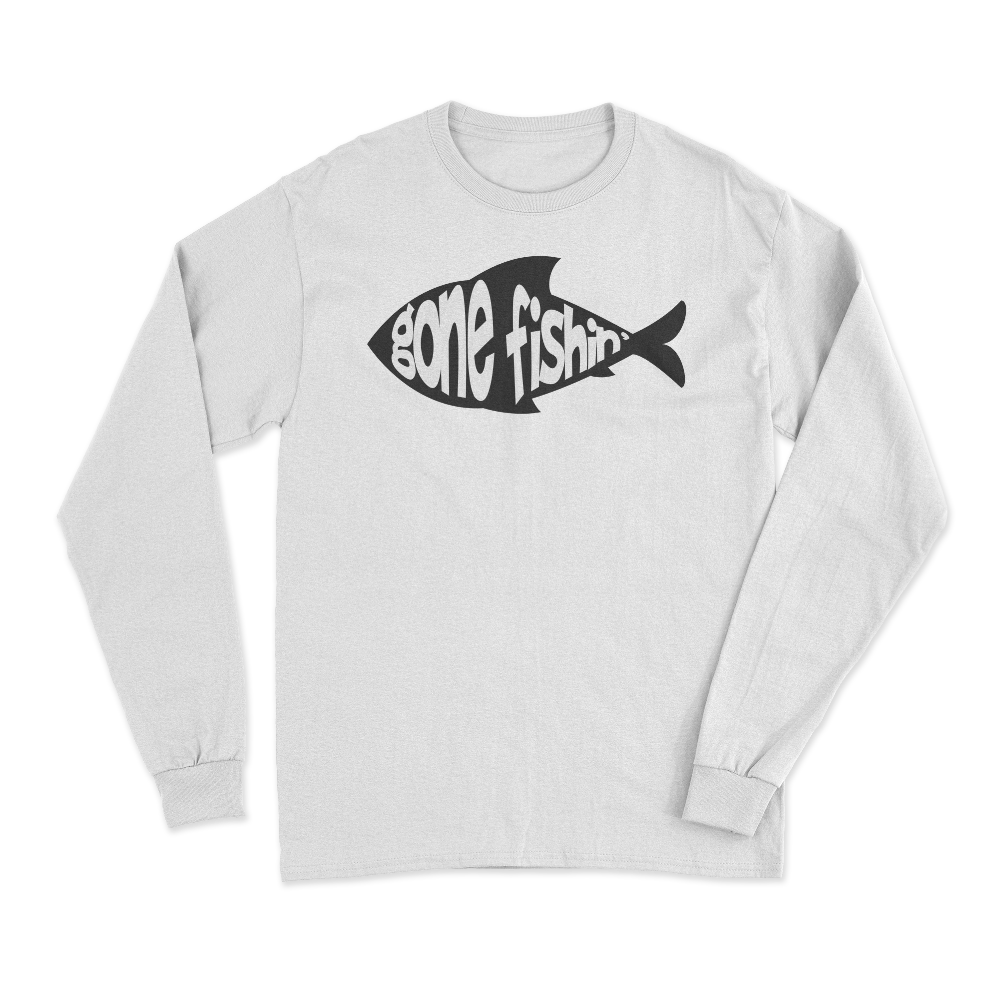 Gone Fishing v3 Men Long Sleeve Shirt featuring unique all-over print and soft brushed fleece interior.