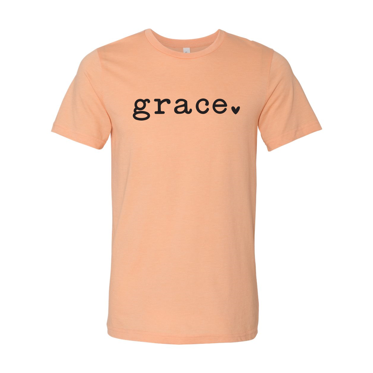 Grace T-shirt in various colors, showcasing its unisex design and soft fabric.