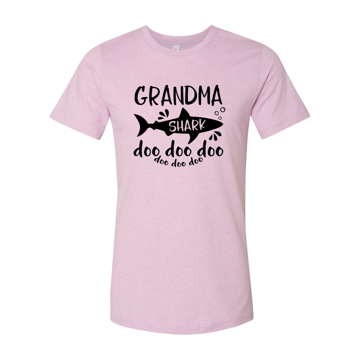 Unisex Grandma Shark Doo Doo Doo T-shirt in various colors, showcasing its comfortable design and high-quality print.