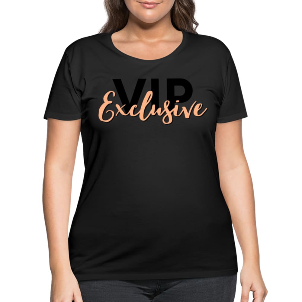 A stylish Women's Plus Size Curvy Graphic Tee in various colors, showcasing its soft fabric and flattering fit for full-figured ladies.